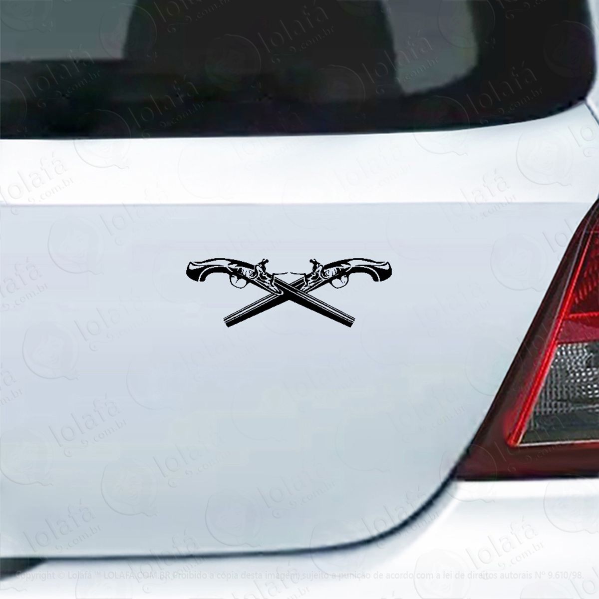 Adesivo De Carro Pistolas Clássicas Velho Oeste Mod:4943