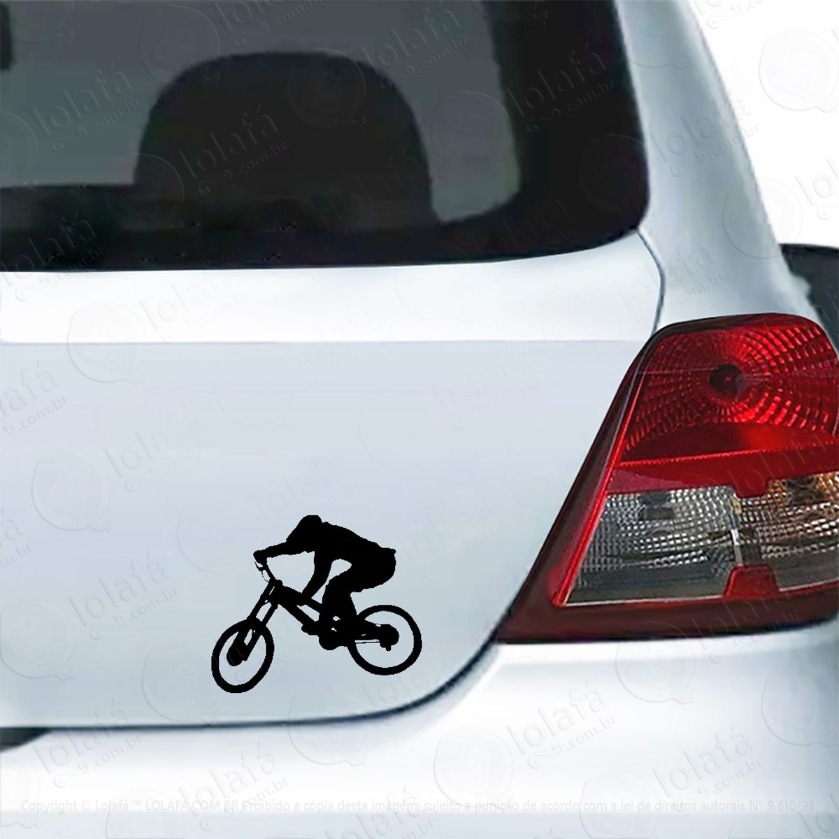 Adesivo Para Carro Bicicleta Ciclista Manobra Mod:4955