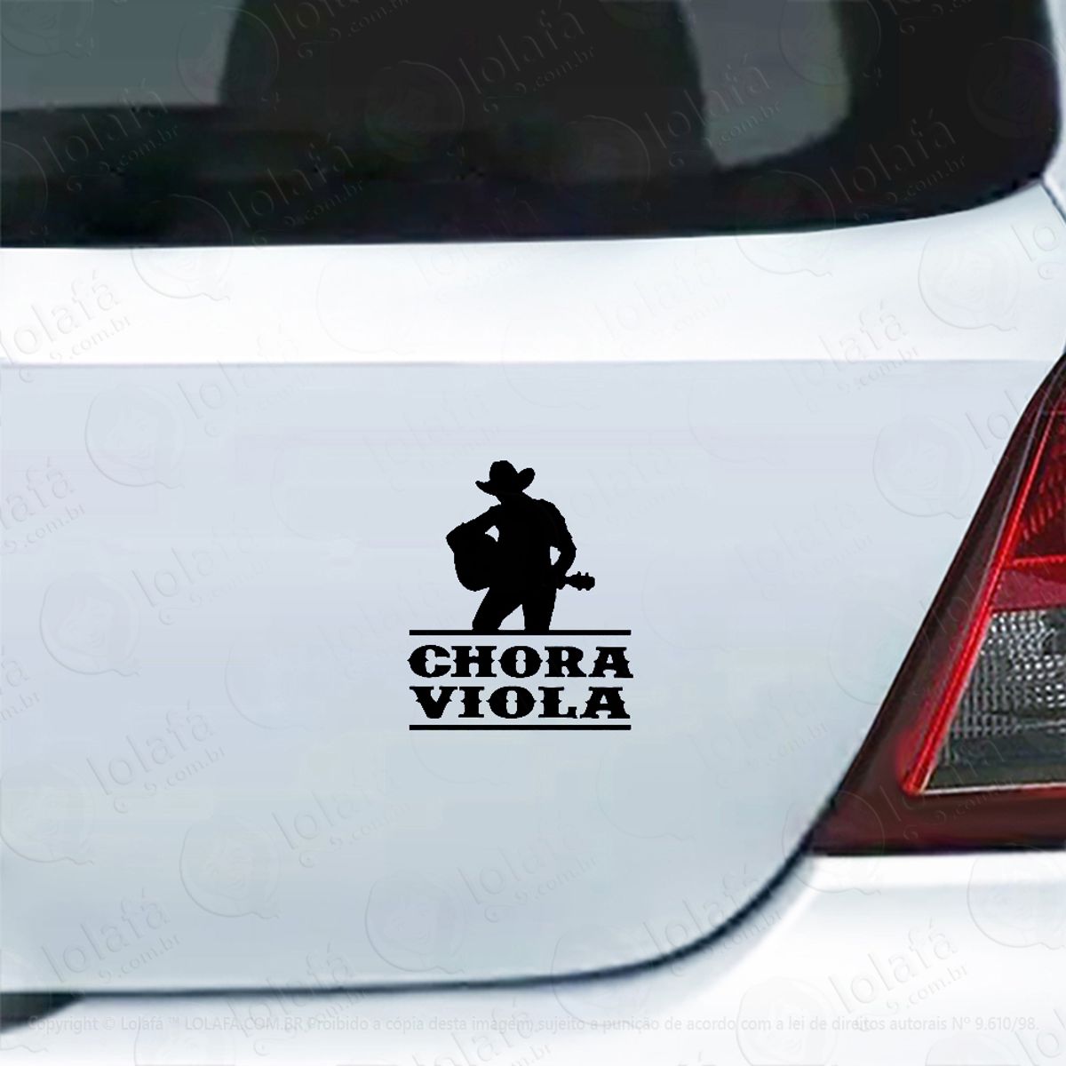 Adesivo Para Carro Sertanejo Chora Viola Mod:4961