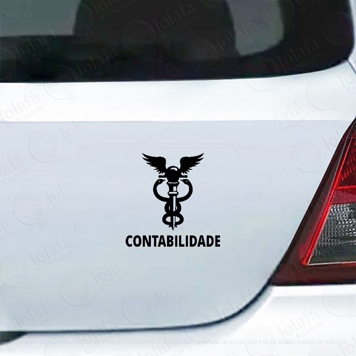 Adesivo Para Carro Contabilidade Cursos Faculdade Mod:4984