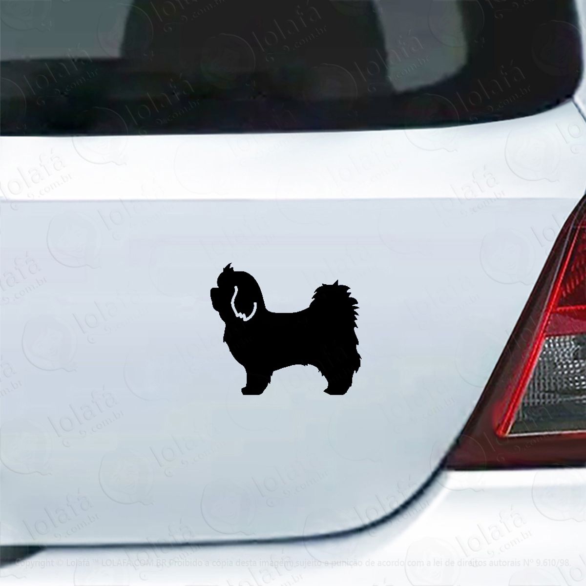 Adesivo Para Carro Cachorro Maltês Mod:5100