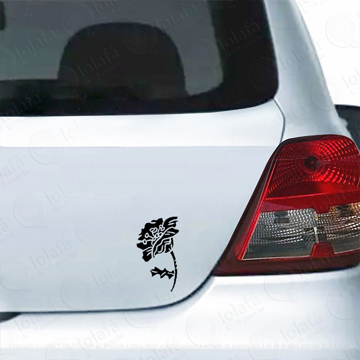 Adesivo Carro Moto Vidro Flor De Primavera Mod:5115