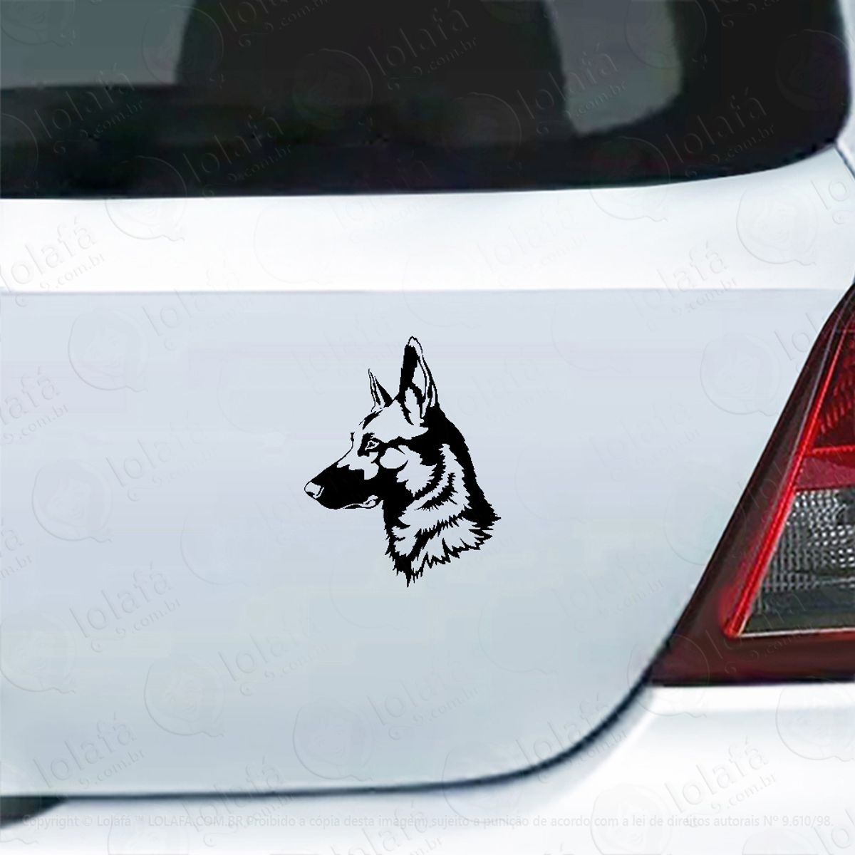 Adesivo Para Carro Cachorro Raça Pastor Belga Mod:5147