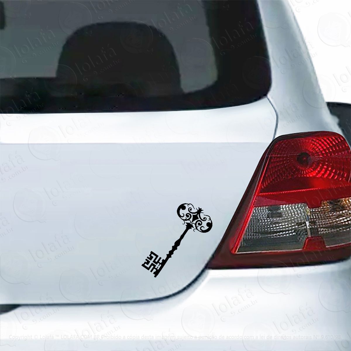 Adesivo Para Carro Chave Mestra Skeleton Key Mod:5186
