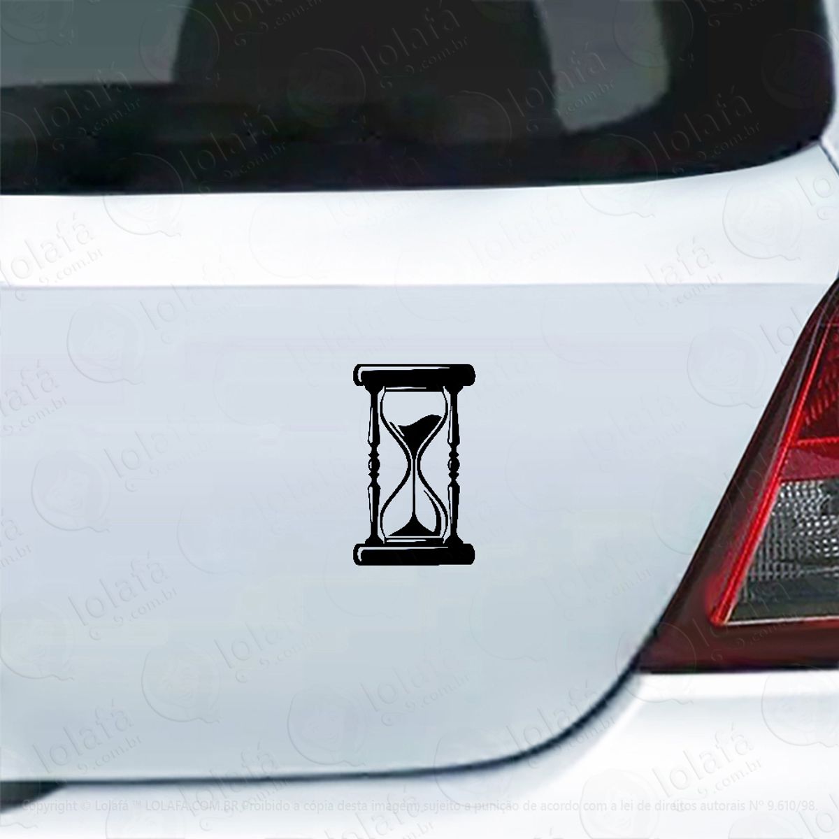 Adesivo Para Carro Ampulheta Relógio De Areia Mod:5189