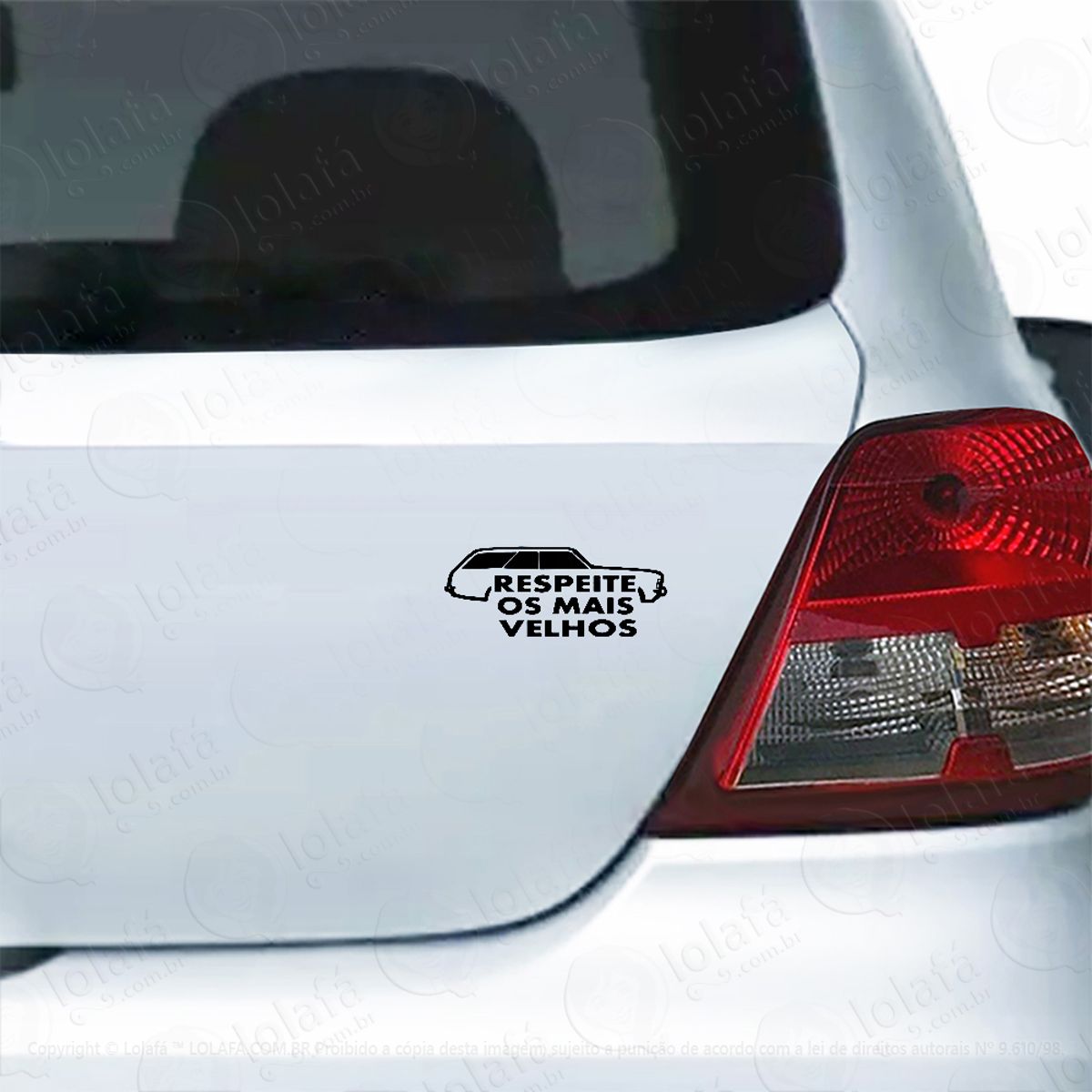 Adesivo Para Carro Respeite Mais Velhos Caravan Mod:5211