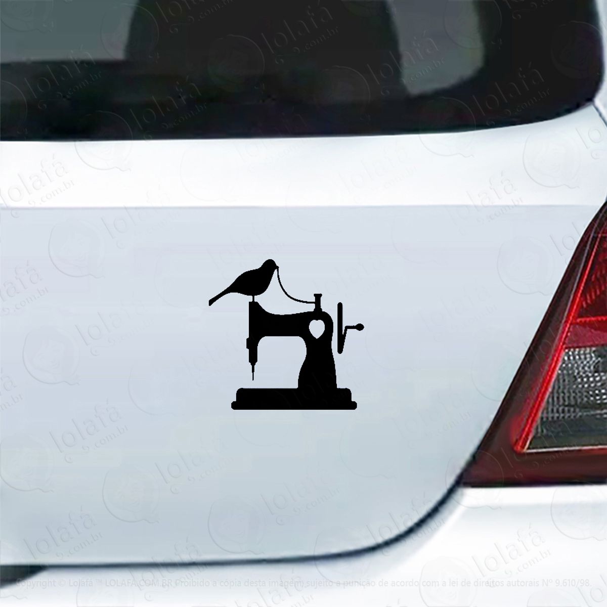 Adesivo De Carro Máquina De Costura Costureira Mod:5243