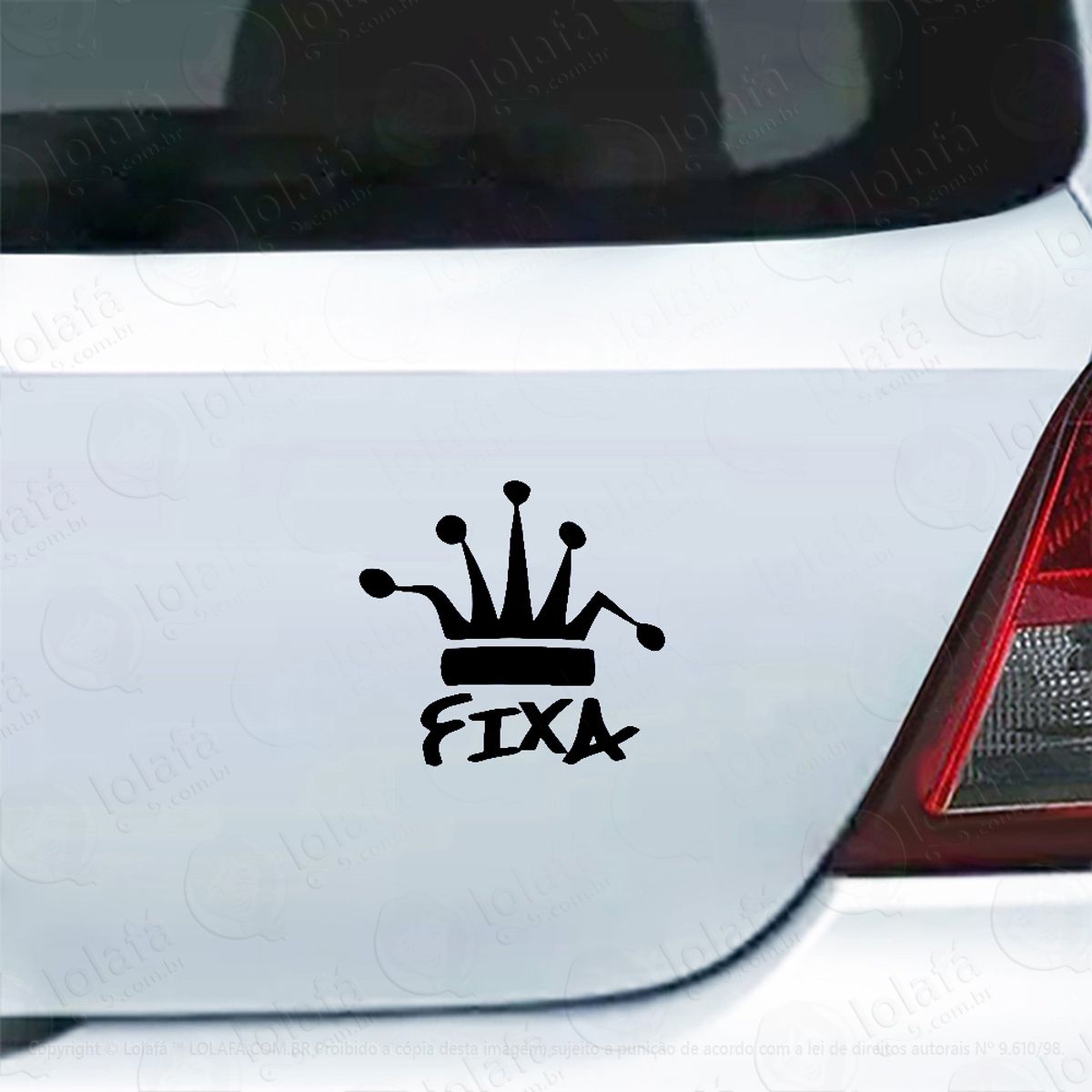 Adesivo De Carro Fixa Coroa Tuning Rebaixados Mod:5253