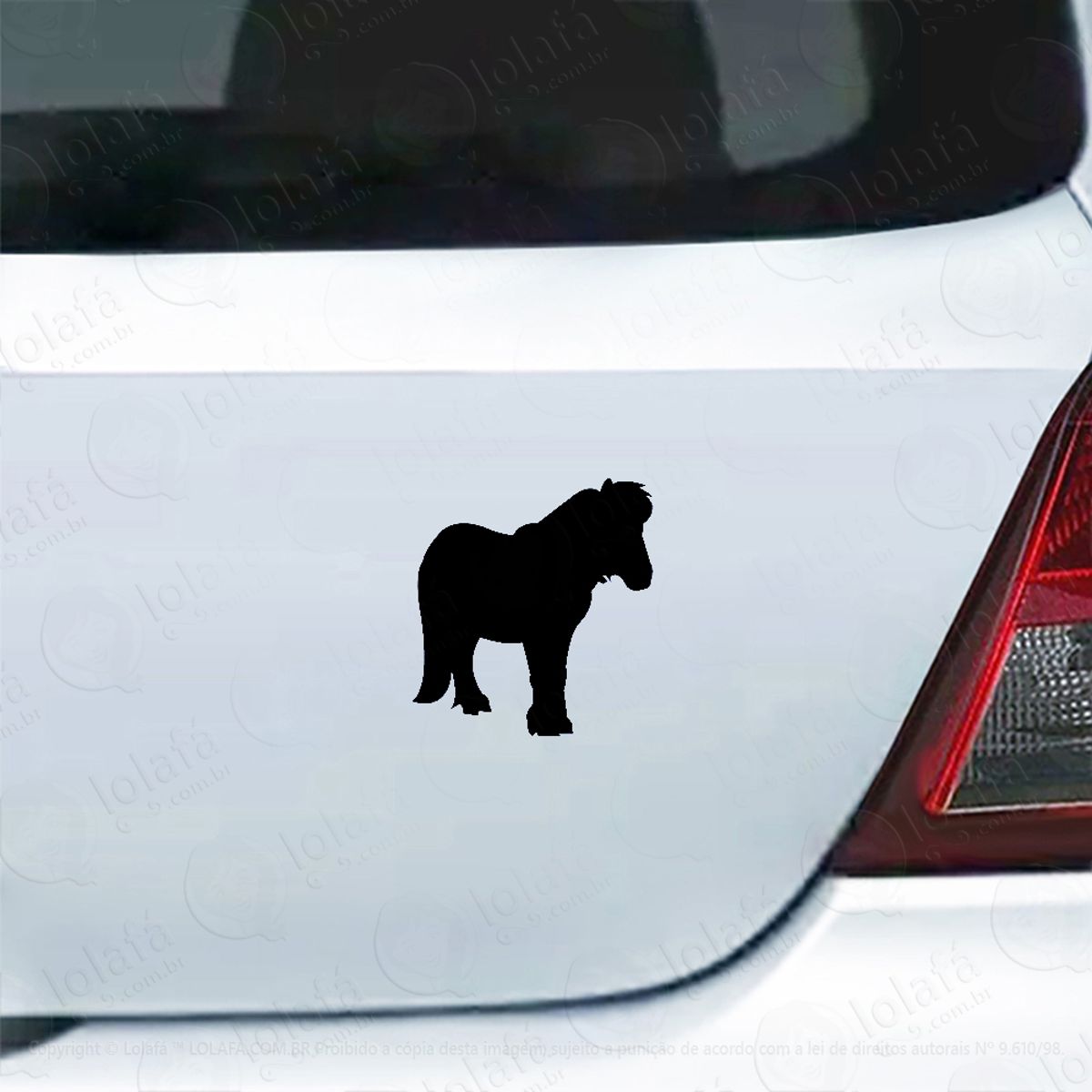 Adesivo Para Carro Pônei Cavalinho Mod:5311