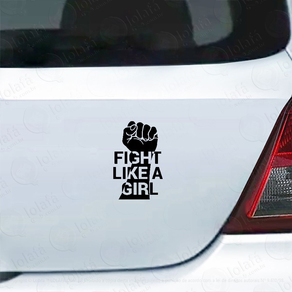 Adesivo Para Carro Lute Como Uma Garota Mod:5319