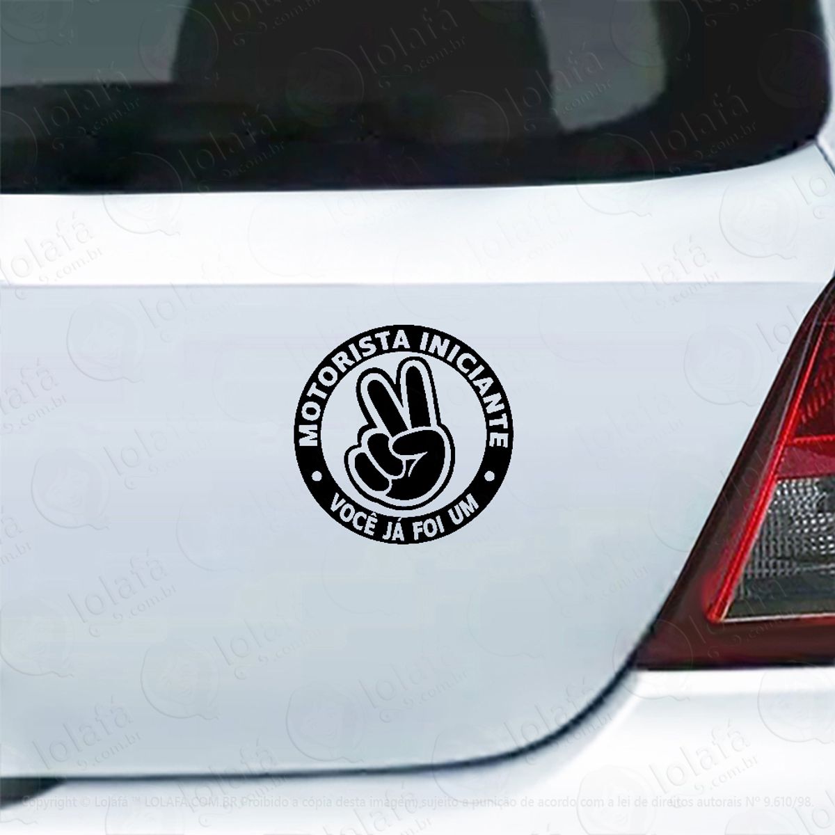 Adesivo Para Carro Motorista Iniciante Mod:5347