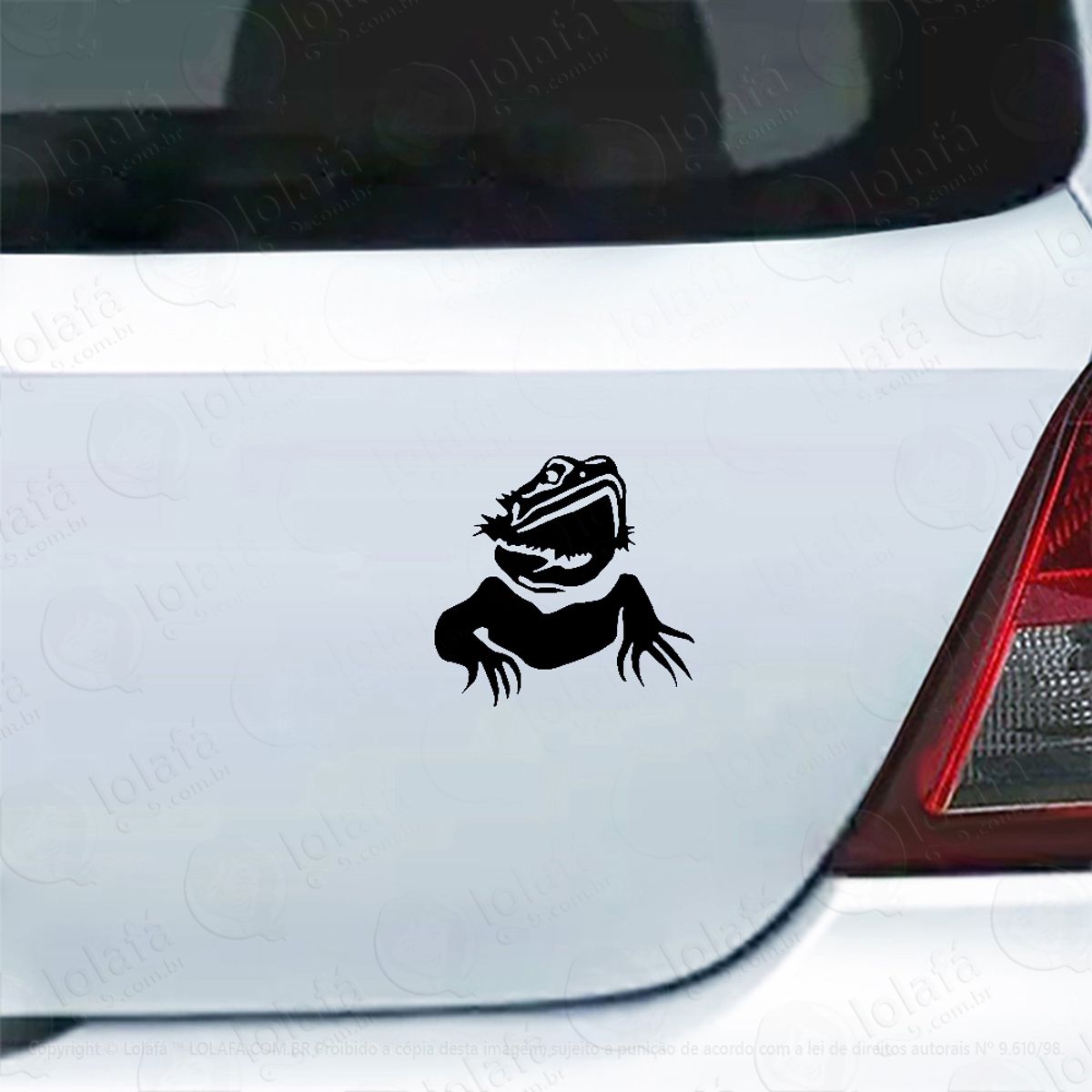Adesivo De Carro Iguana Lagarto Réptil Mod:5351