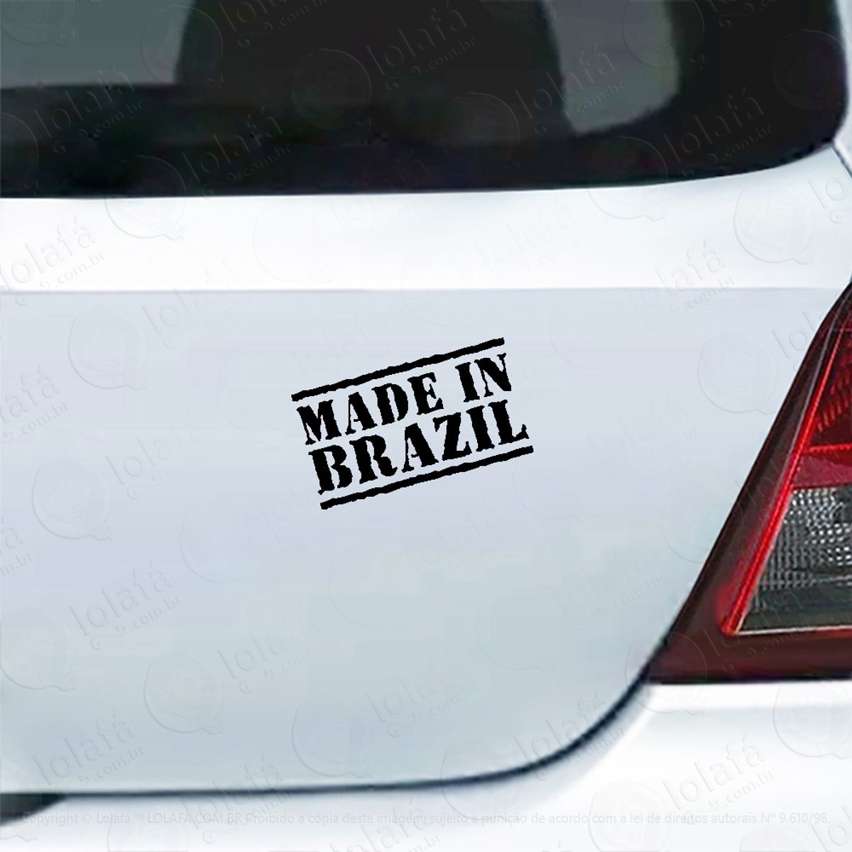 Adesivo De Carro Made In Brazil - Feito No Brasil Mod:5353