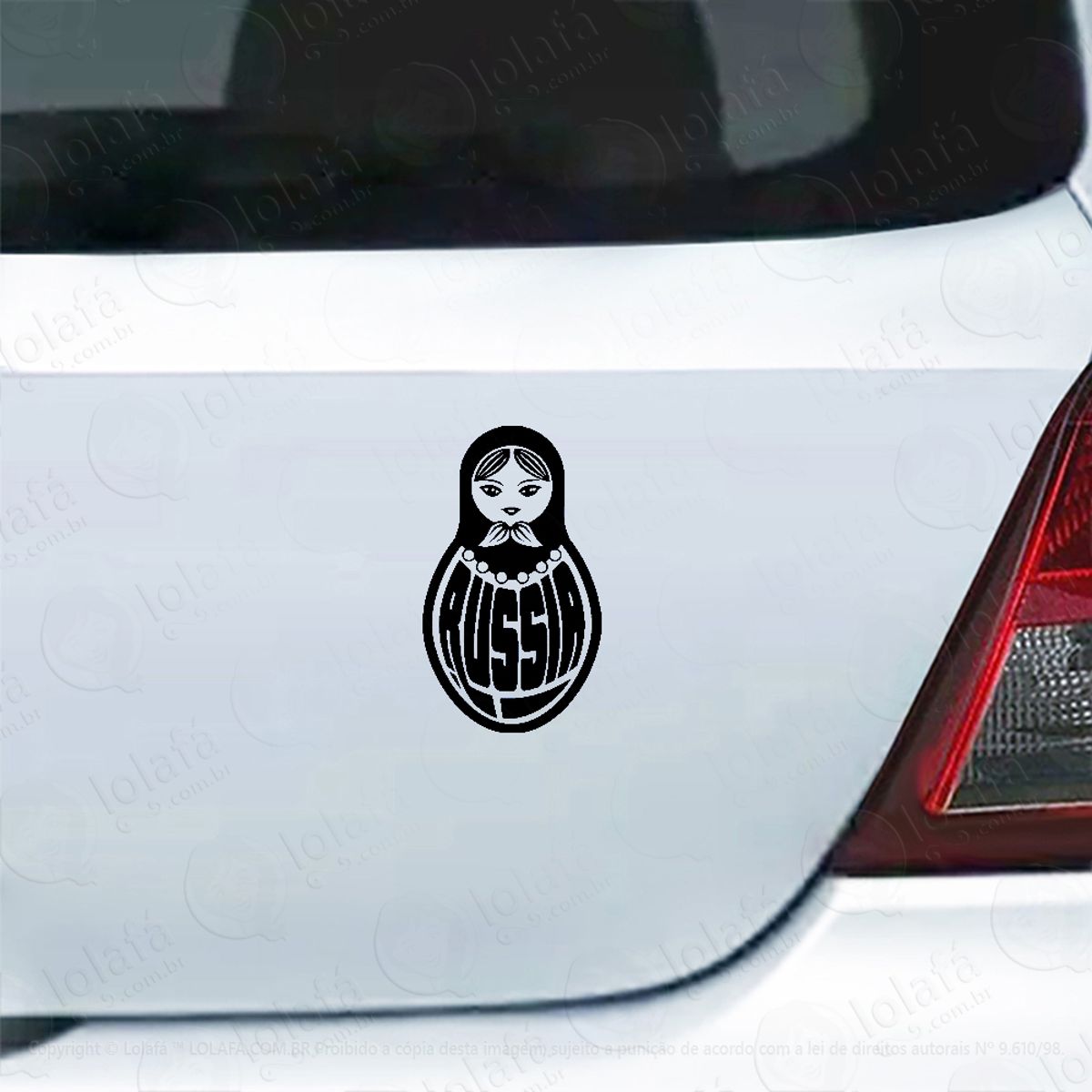Adesivo De Carro Boneca Russa Matriosca Russia Mod:5363