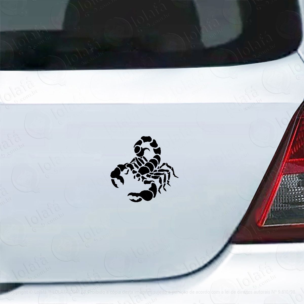 Adesivo De Carro Escorpião Mod:5380