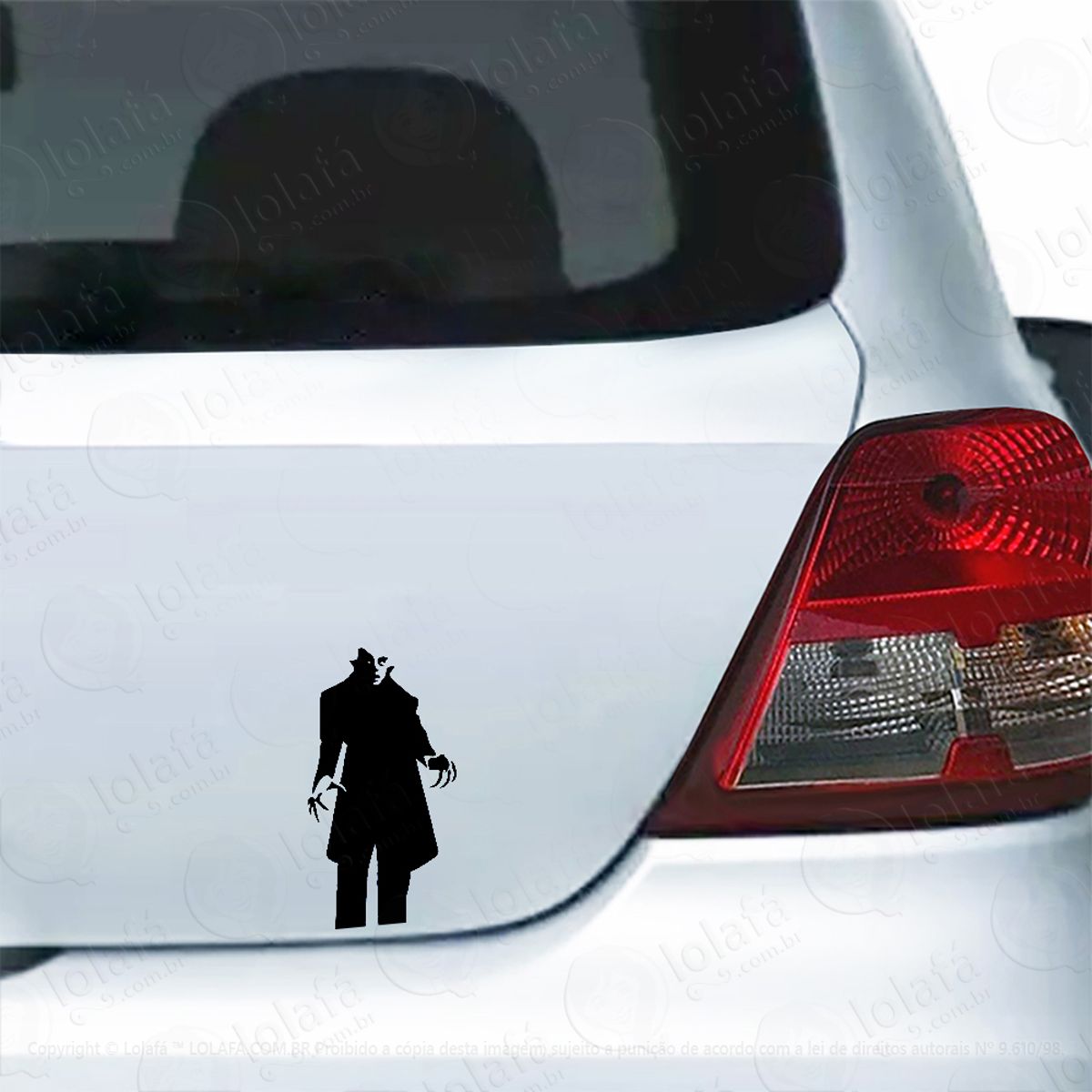 Adesivo Para Carro Vampiro Nosferatu Monstro Mod:5406