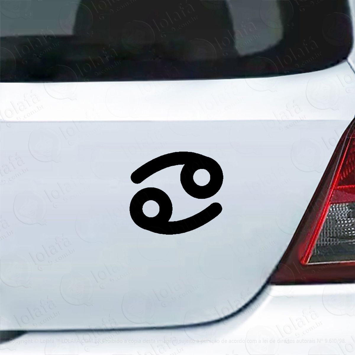 Adesivo Para Carro Câncer Signo Horóscopo Cancer Mod:5407