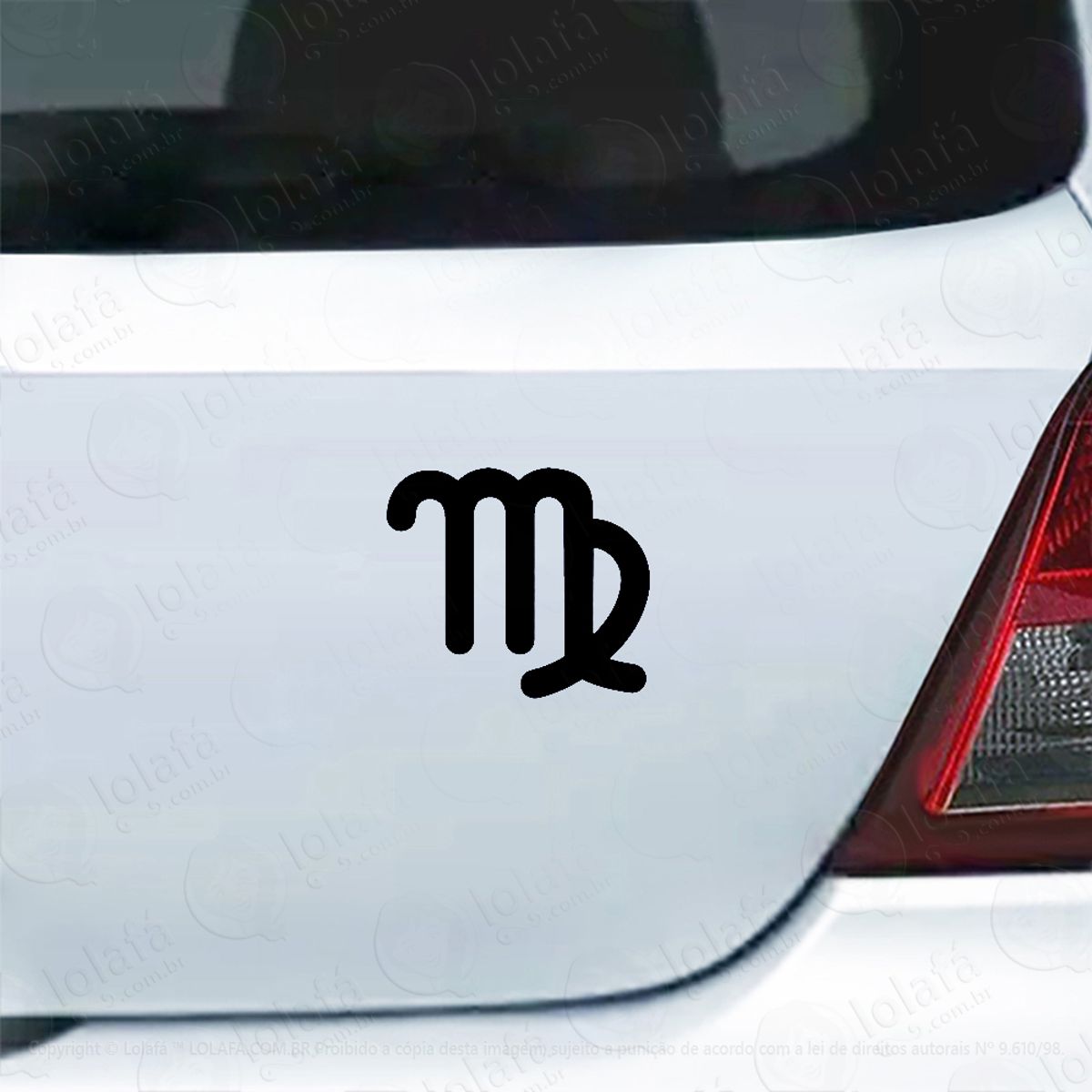 Adesivo Para Carro Virgem Signo Horóscopo Mod:5408