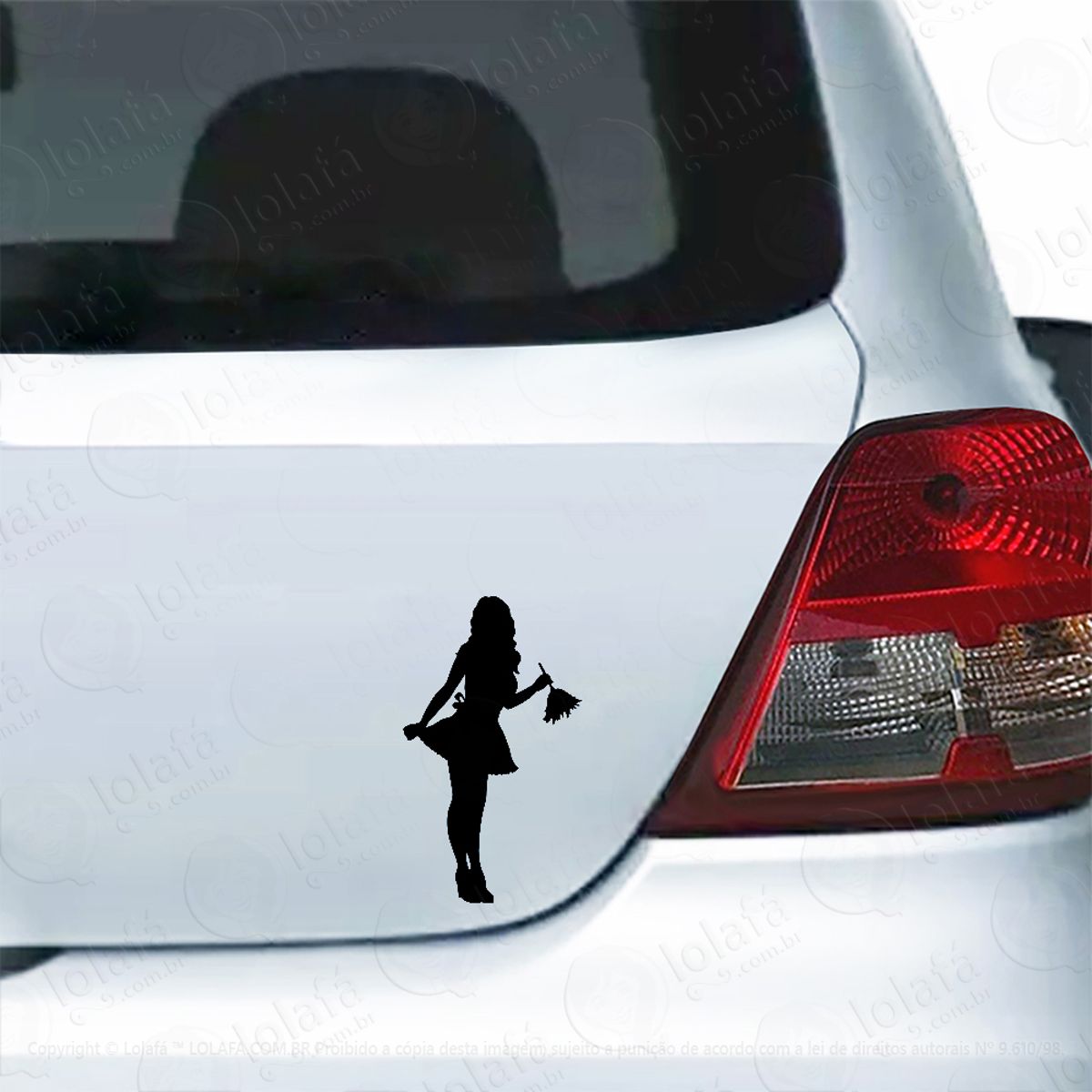 Adesivo Para Carro Faxineira Sensual Sexy Maid Mod:5412