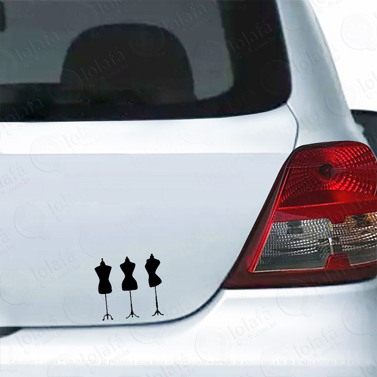 Adesivo Para Carro Manequim Vitrine Loja Mod:5439