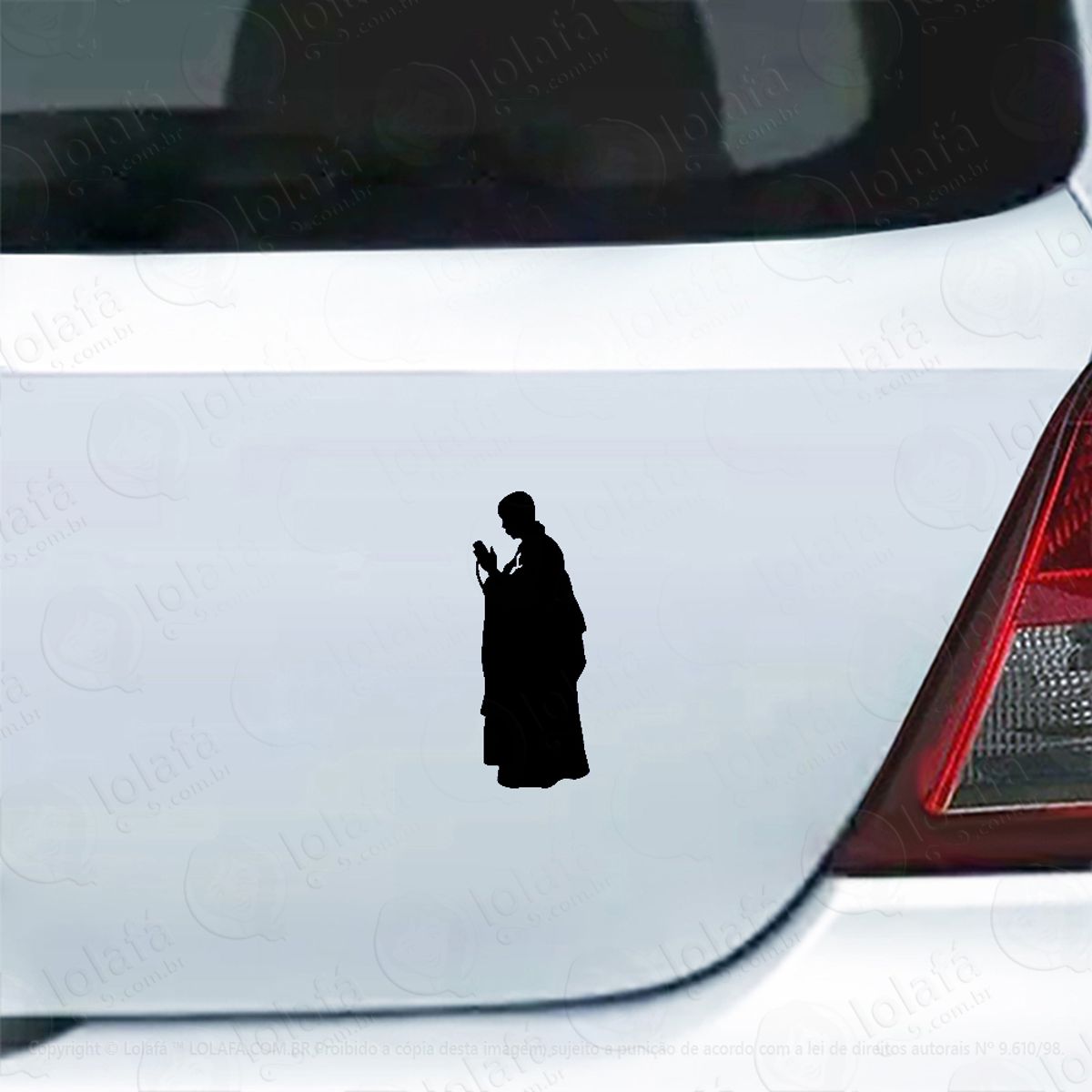 Adesivo Para Carro Monge Budista Orando Mod:5468