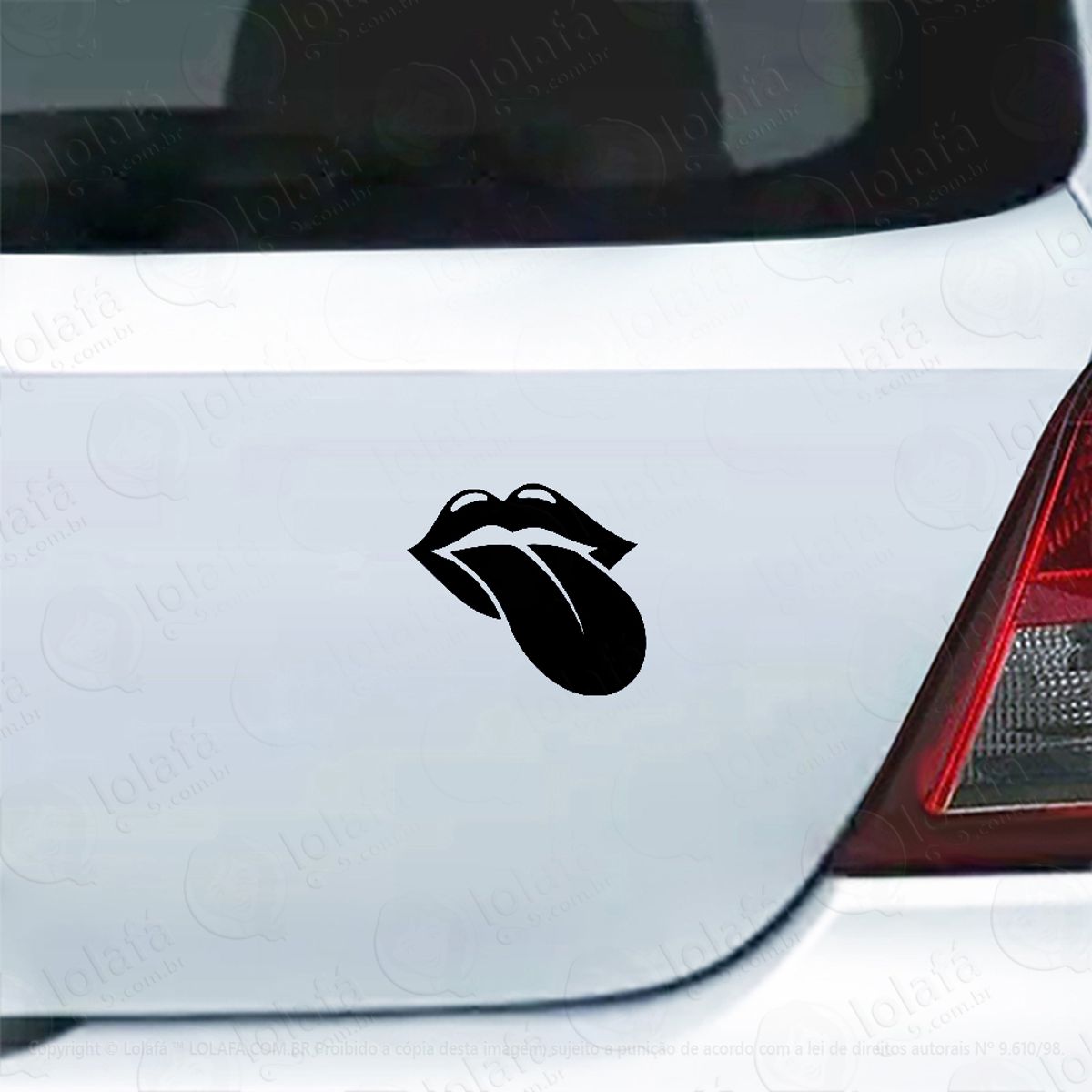 Adesivo De Carro Boca Mostrando A Língua Mod:5507