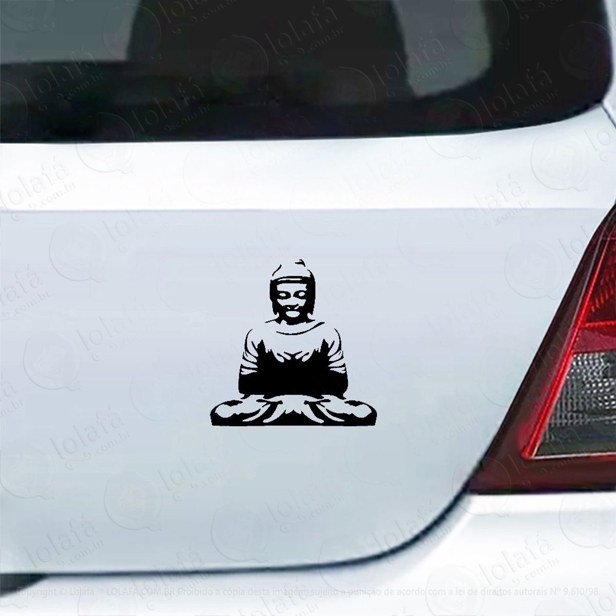 Adesivo De Carro Buddha Meditando Mod:5527