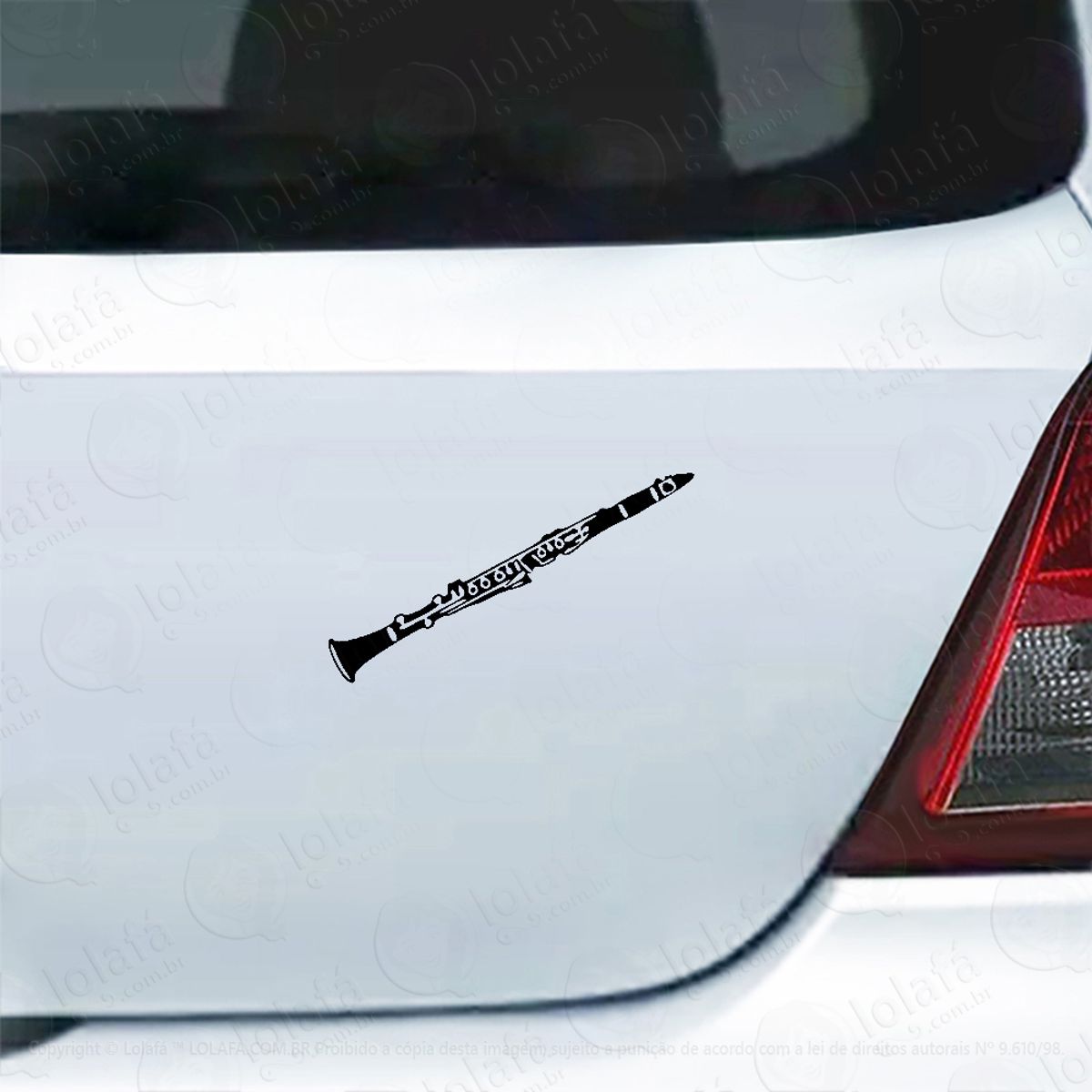 Adesivo De Carro Clarinete Mod:5542