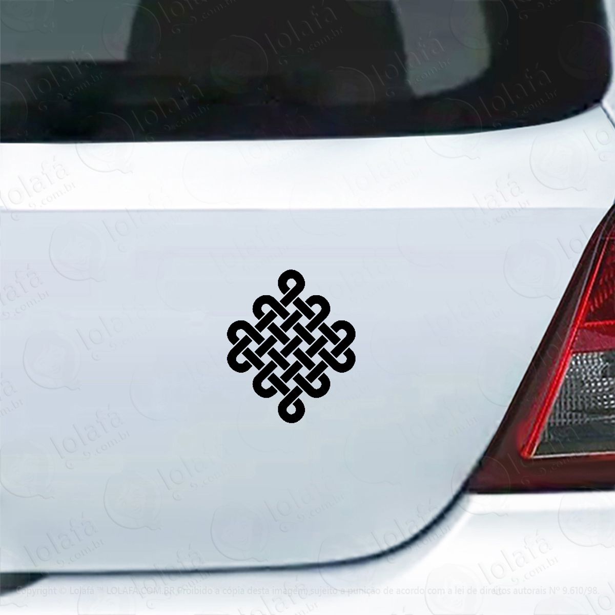 Adesivo Carro Moto Vidro Símbolo Celta Nó Perene Mod:5554