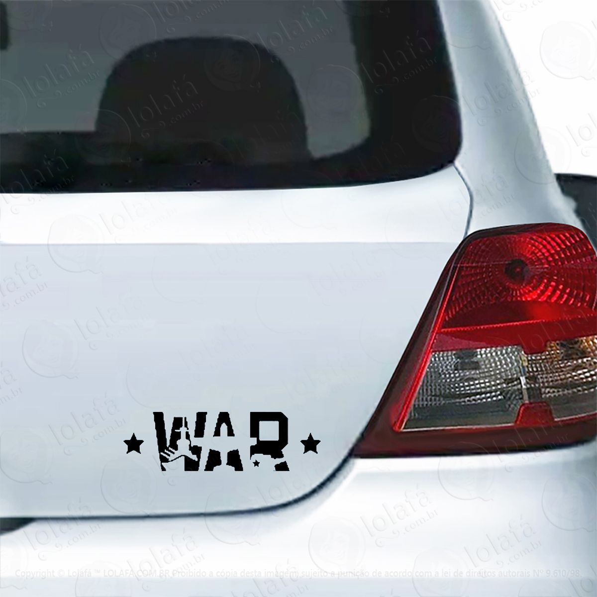 Adesivo Para Carro War Guerra Mod:5557