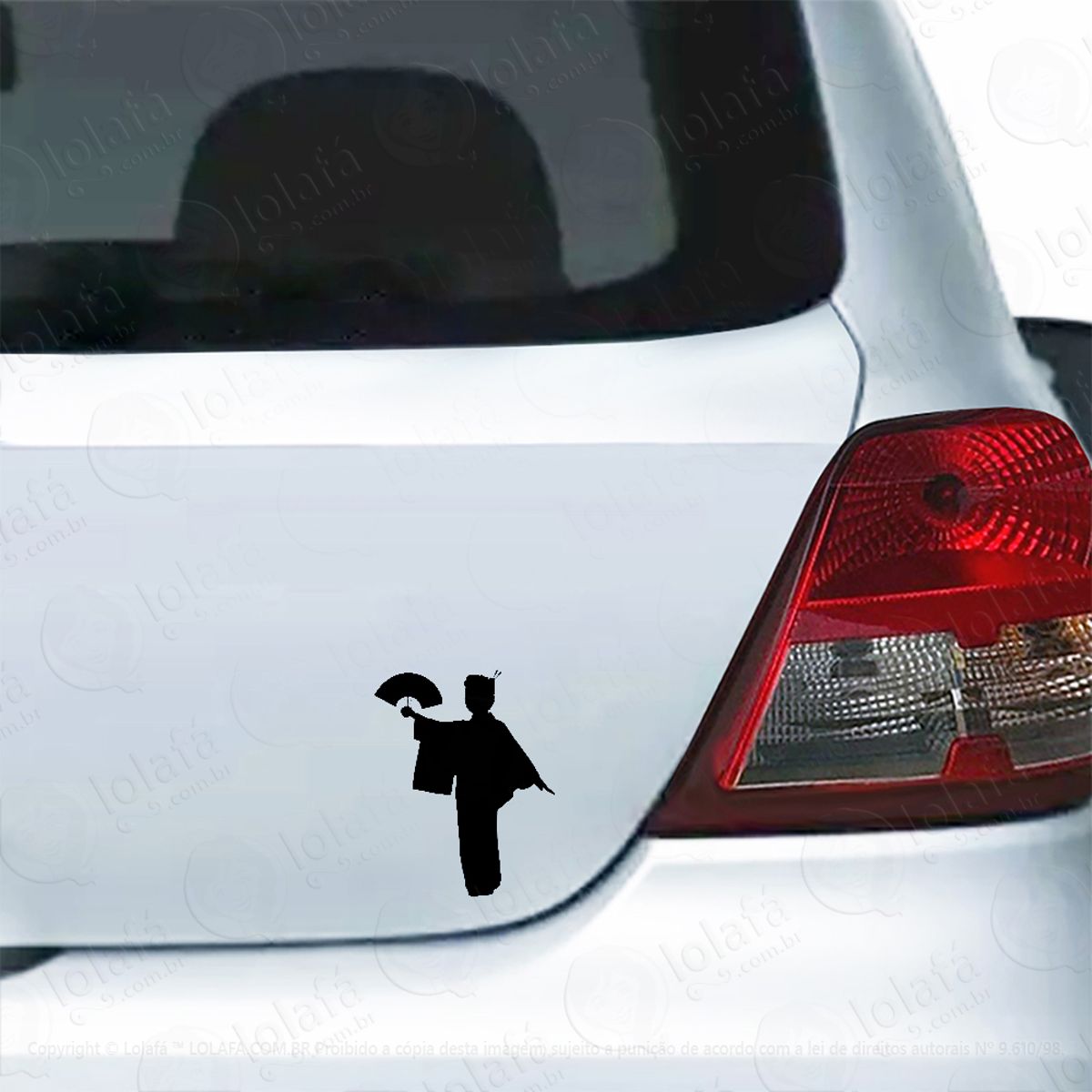 Adesivo Para Carro Gueixa Mulher Japonesa Geisha Mod:5562