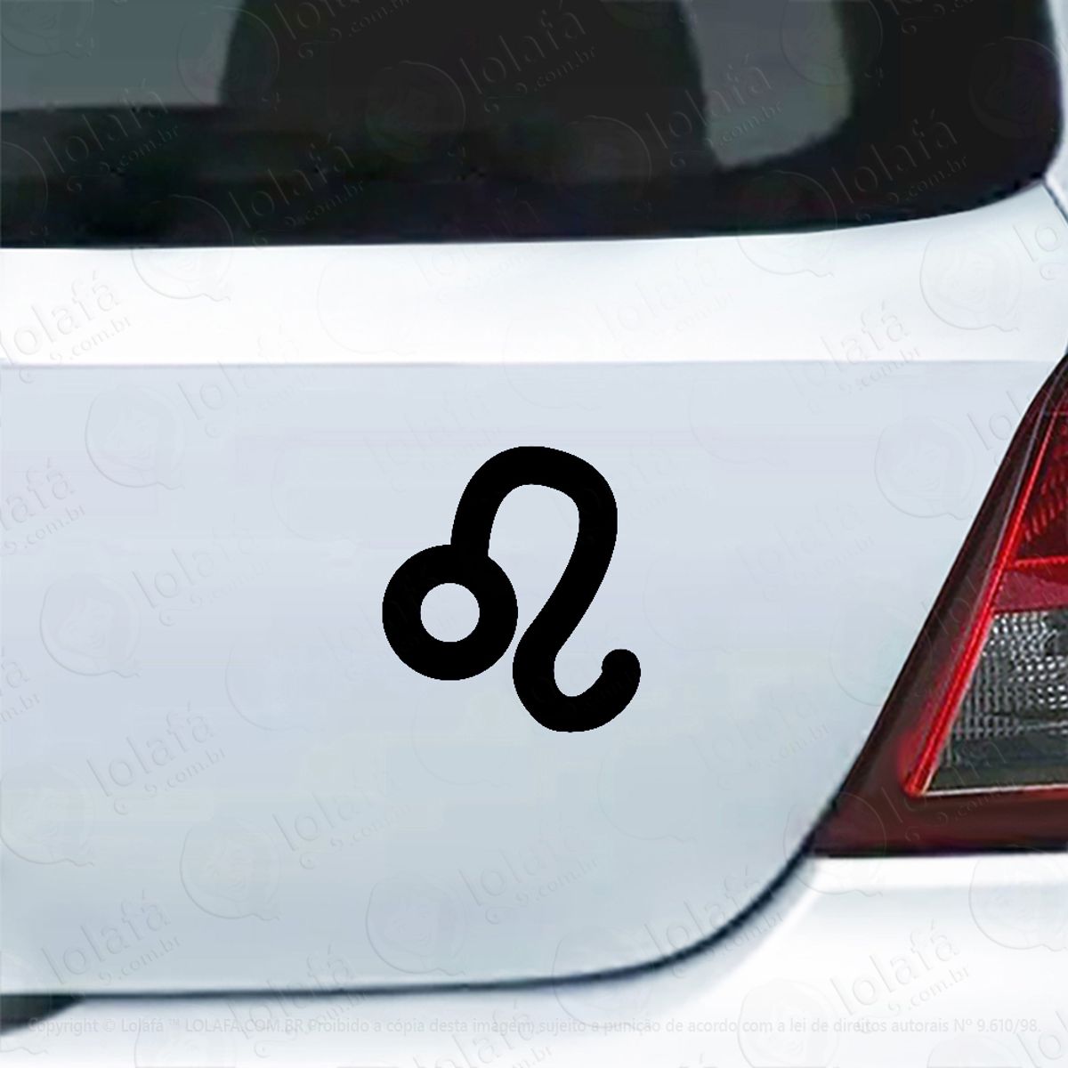 Adesivo Para Carro Leão Signo Horóscopo Mod:5567