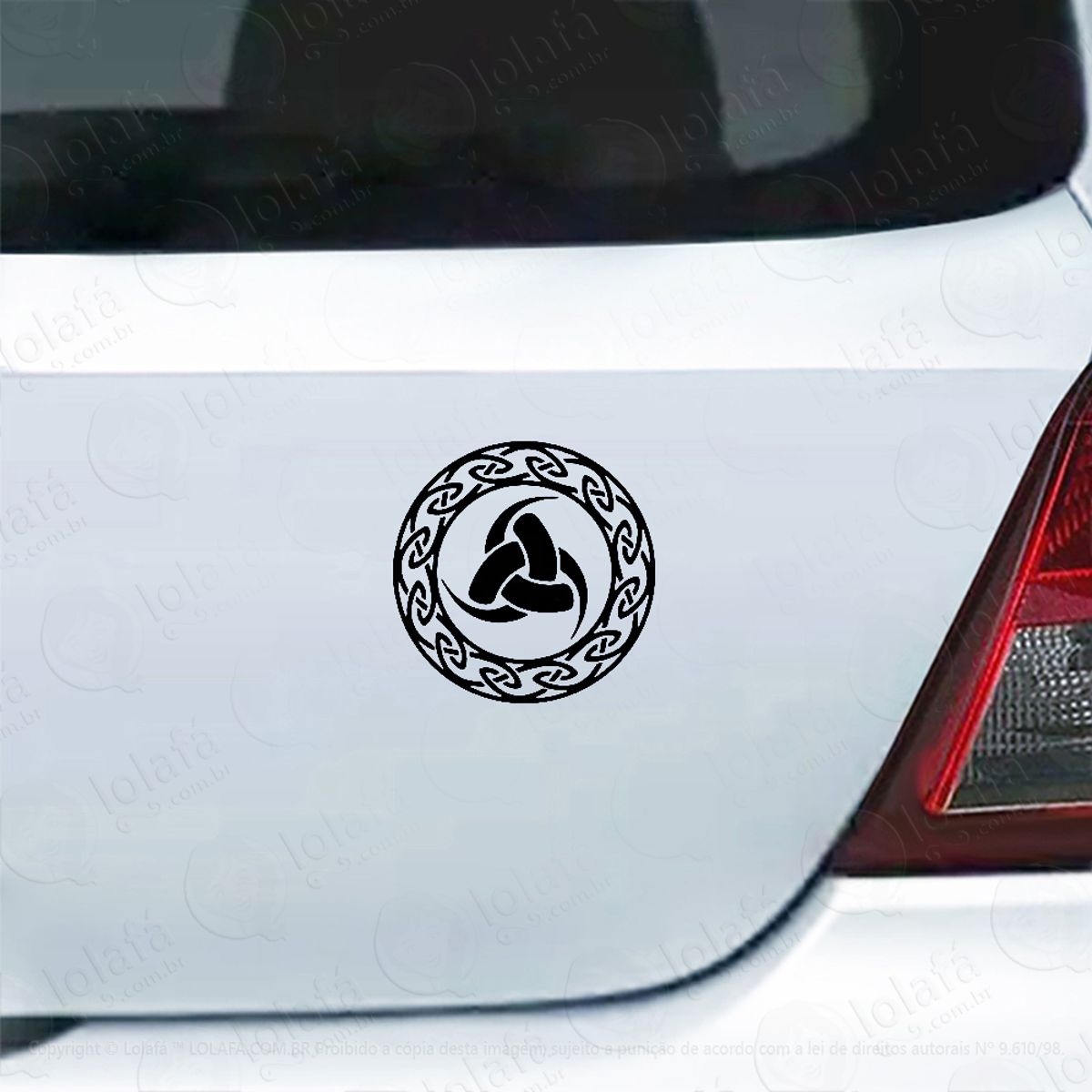Adesivo De Carro Chifre Tripl Viking Mod:5687