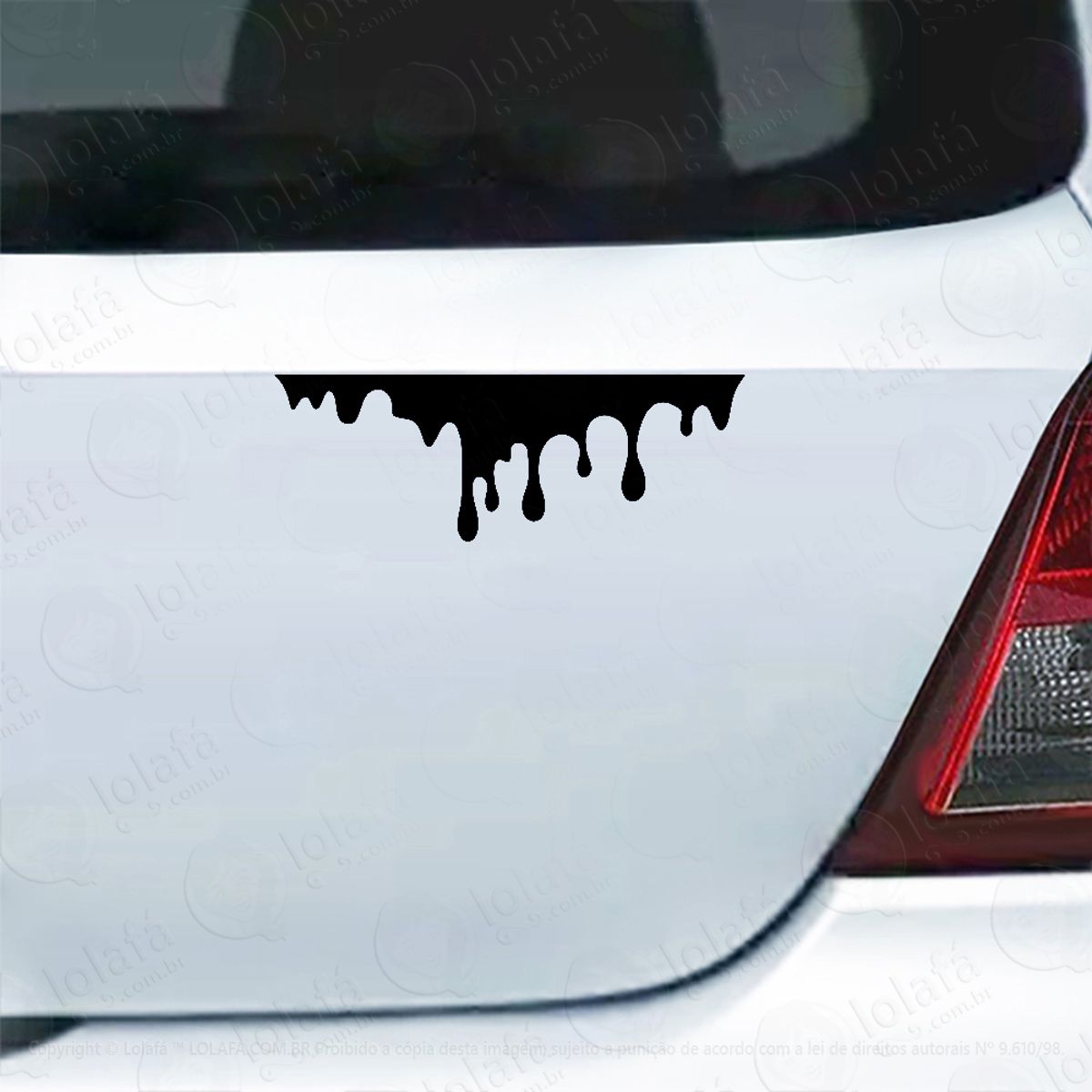 Adesivo De Carro Halloween Sangue Líquido Escorrendo Mod:5701