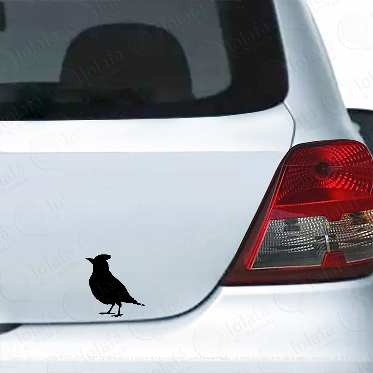 Adesivo Para Carro Pássaro Cardeal Cardinal Mod:5802