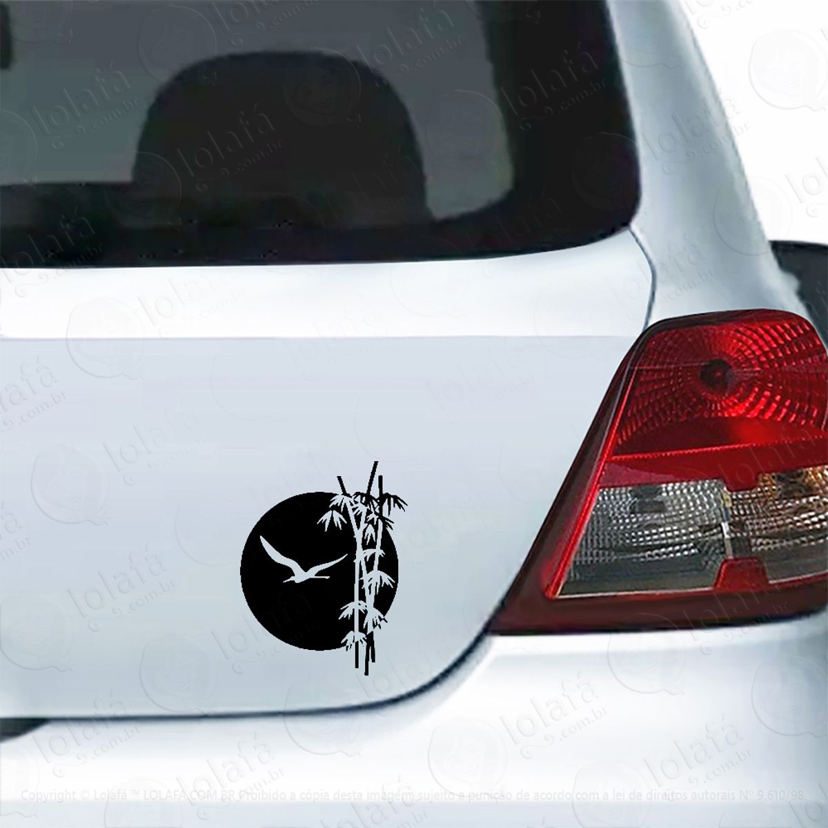 Adesivo Para Carro Bamboo Por Do Sol Oriente Mod:5832