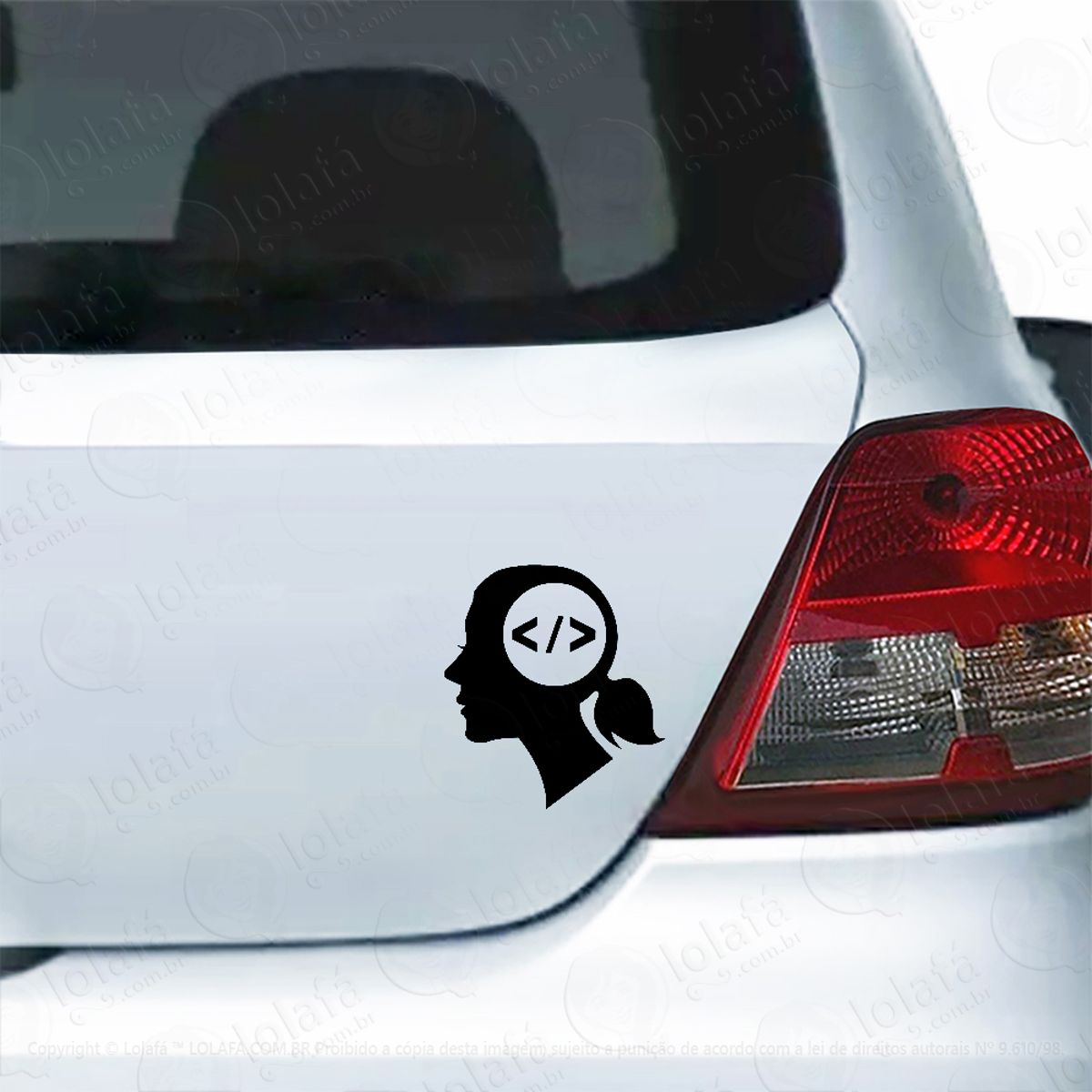 Adesivo Para Carro Programação Mulheres Em Ti Mod:5846