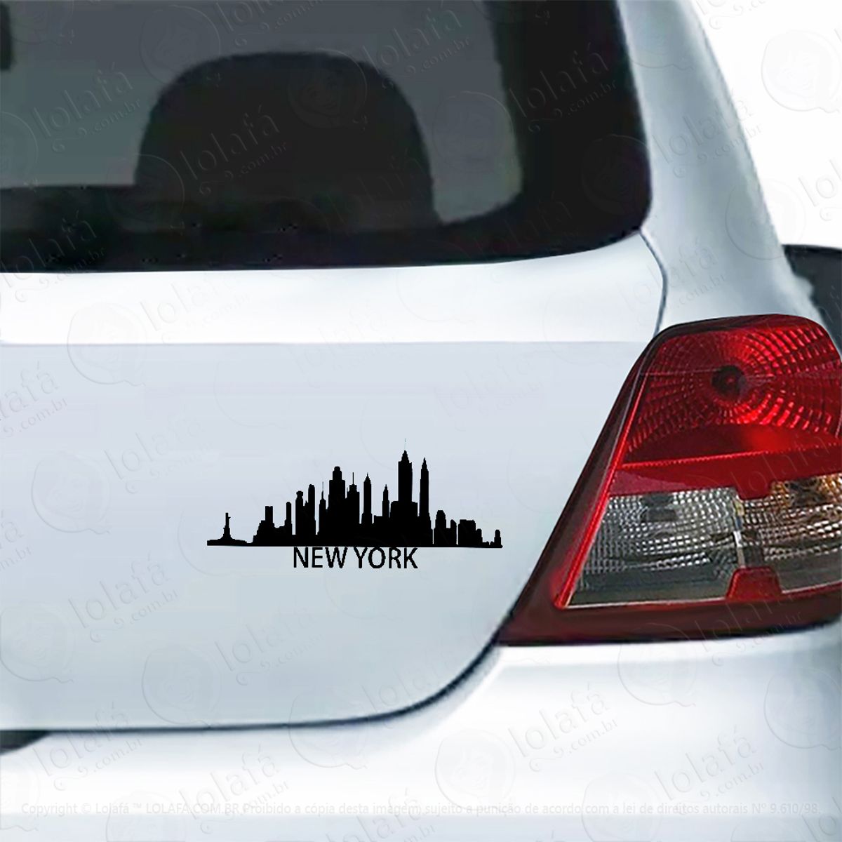 Adesivo Para Carro Nova York Cidade New York Usa Mod:5847