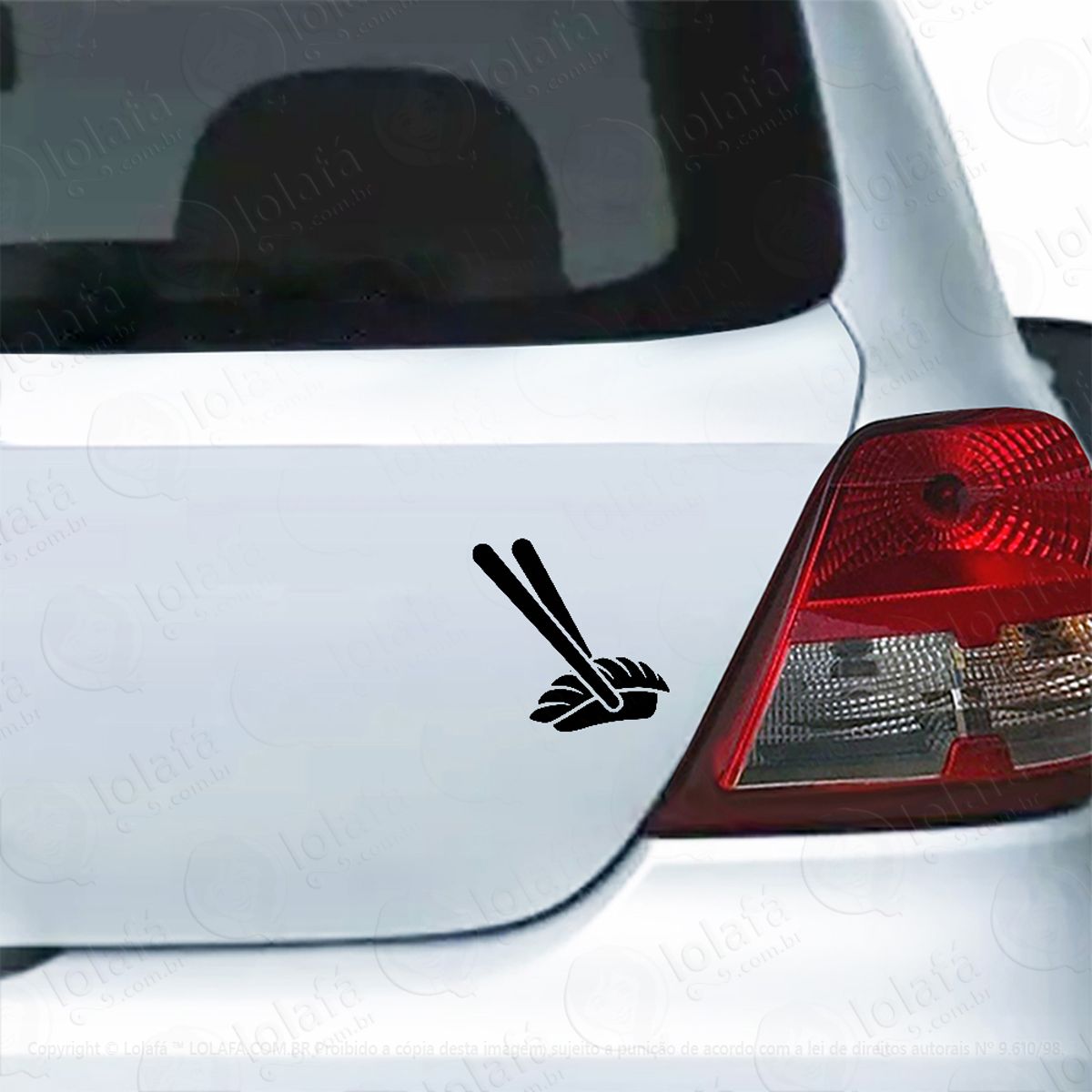 Adesivo Para Carro Niguiri Sushi Comida Japonesa Mod:5850