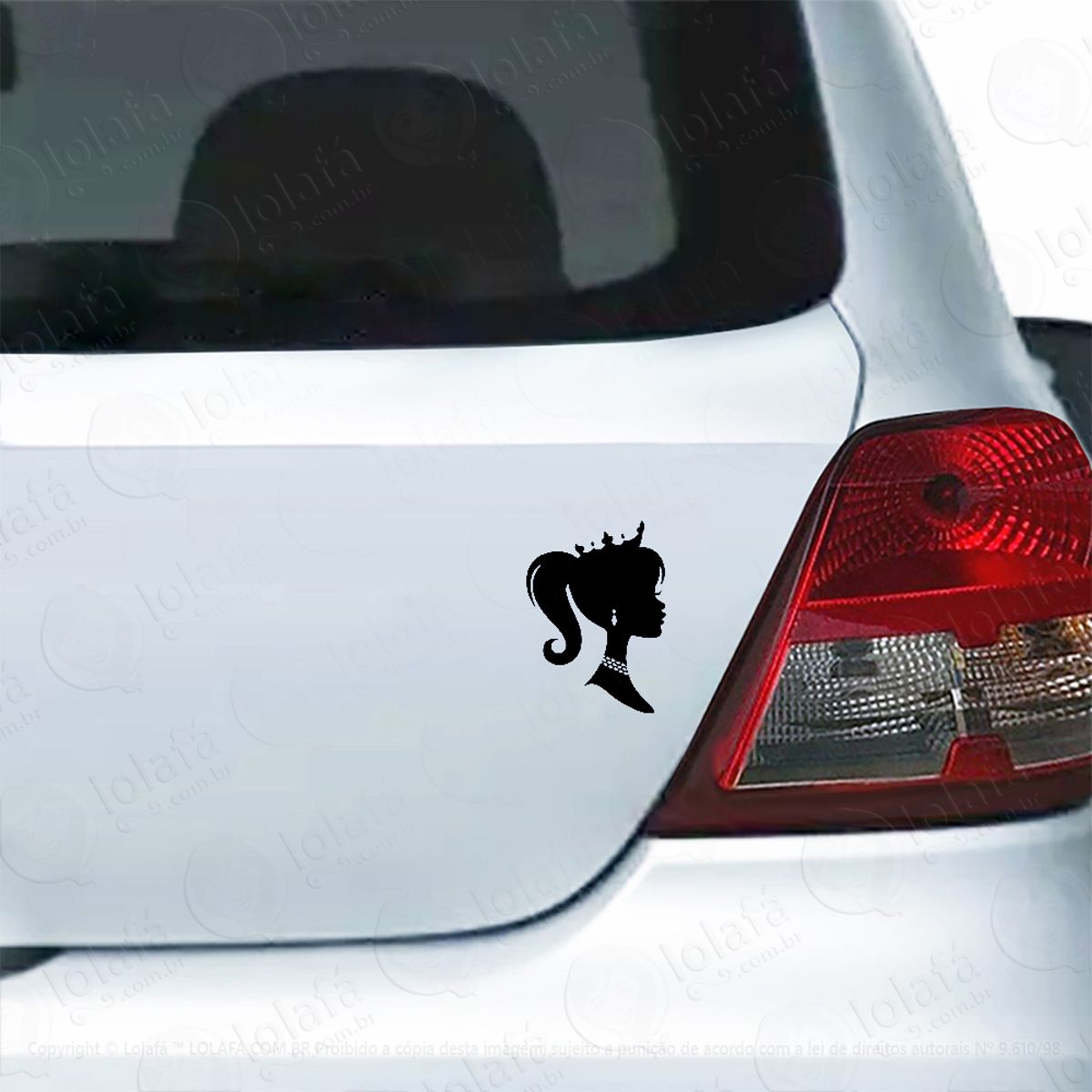 Adesivo Para Carro Princesa Diva Mod:5870