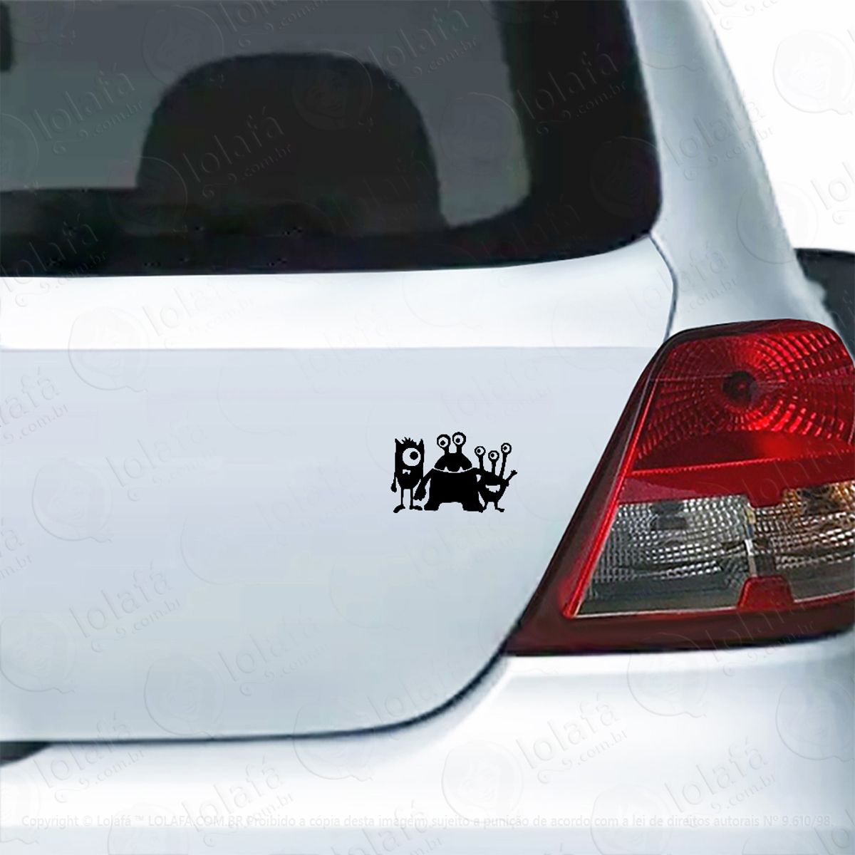 Adesivo Para Carro Monstrinhos Mod:5873
