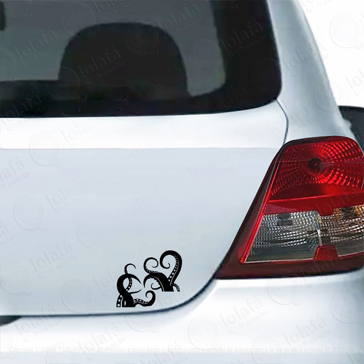 Adesivo Para Carro Kraken Tentáculos Mod:5898