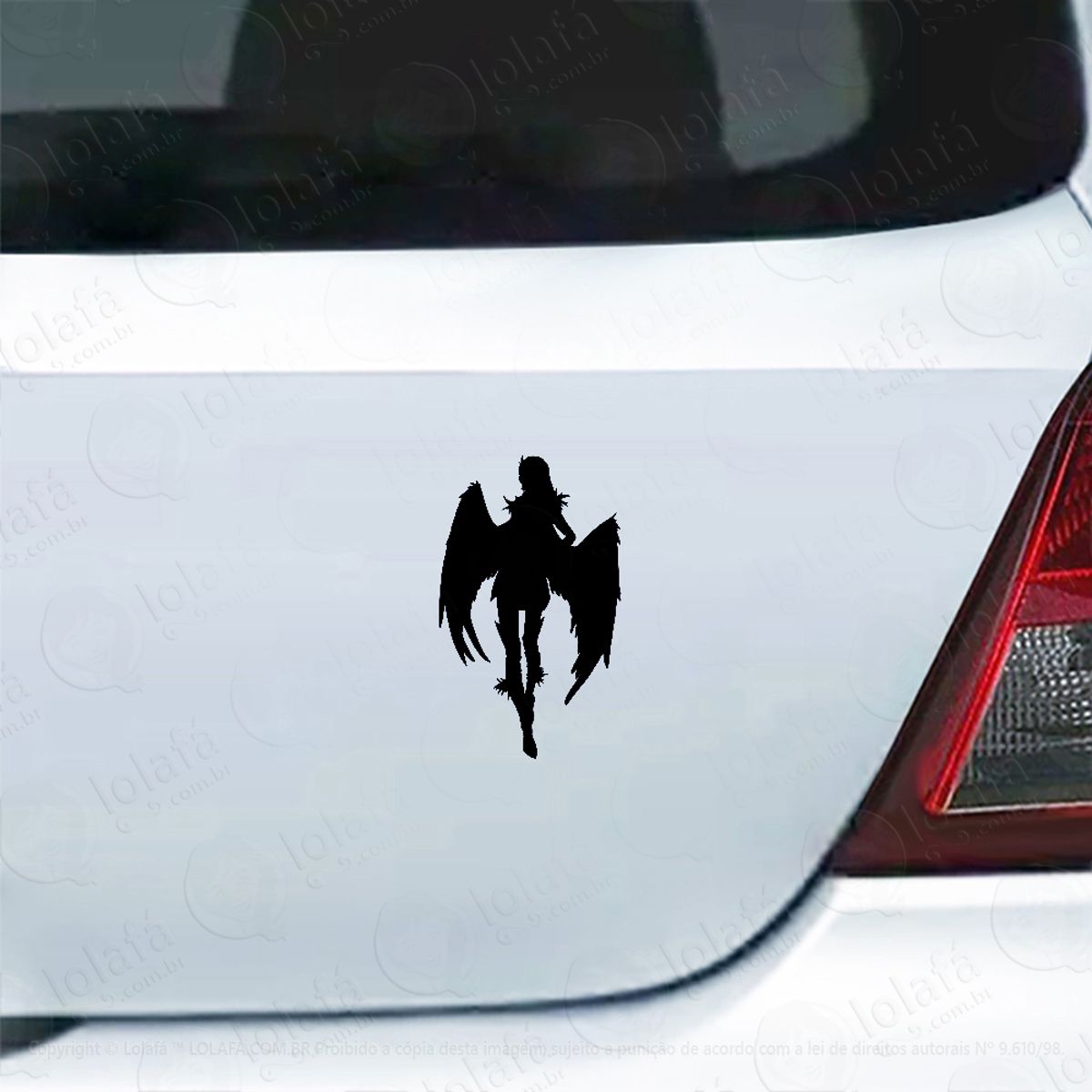 Adesivo Para Carro Menina Anja Silhueta Mod:5926