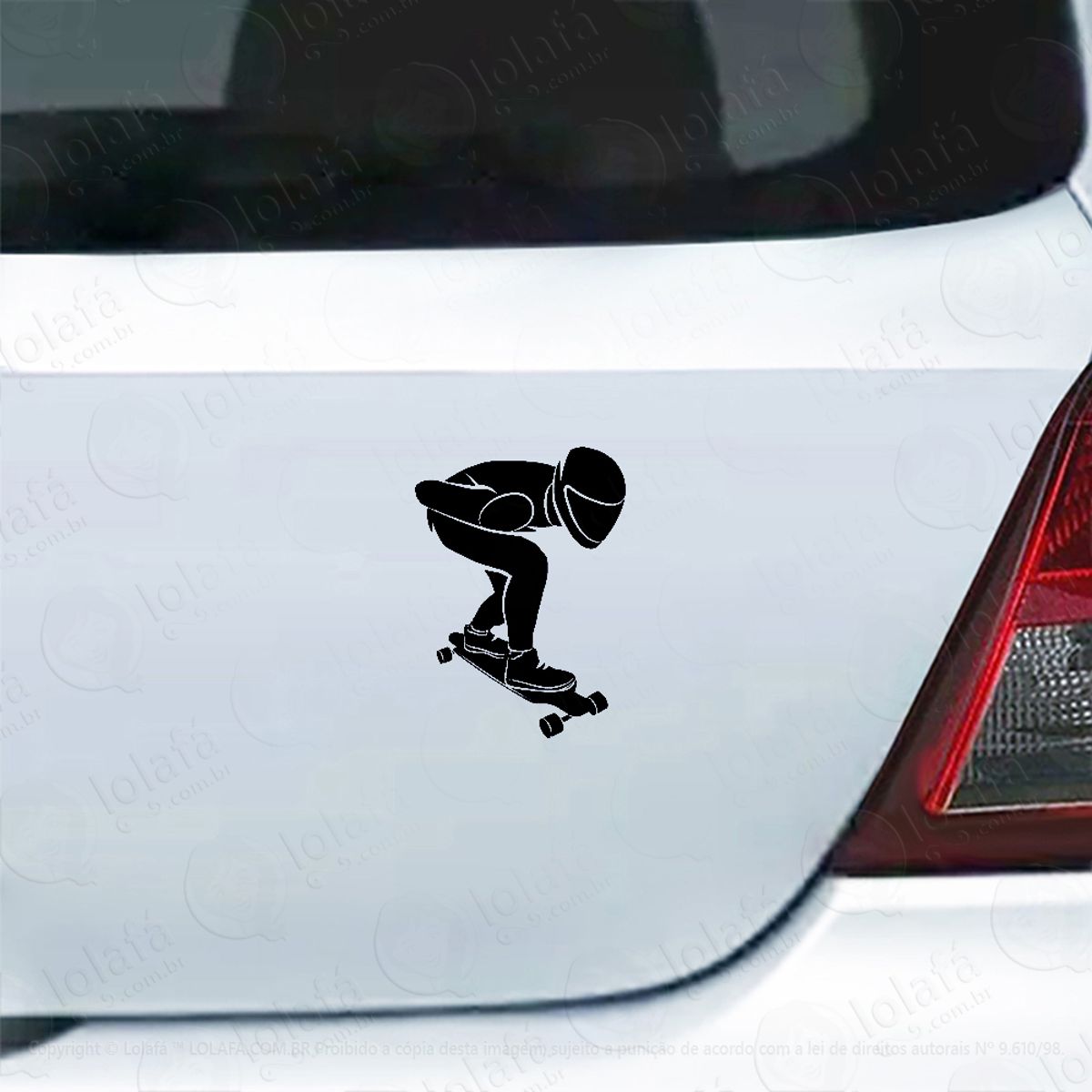 Adesivo Para Carro Longboarding Atleta Longboard Mod:5940