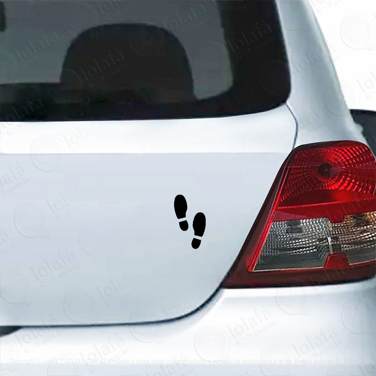 Adesivo Para Carro Pegadas De Pés Mod:5998