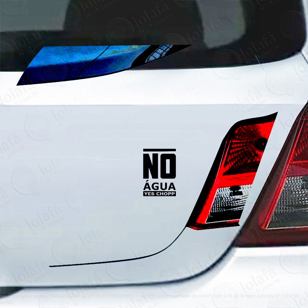 Adesivo Para Carro No Água Yes Chopp Mod:6005