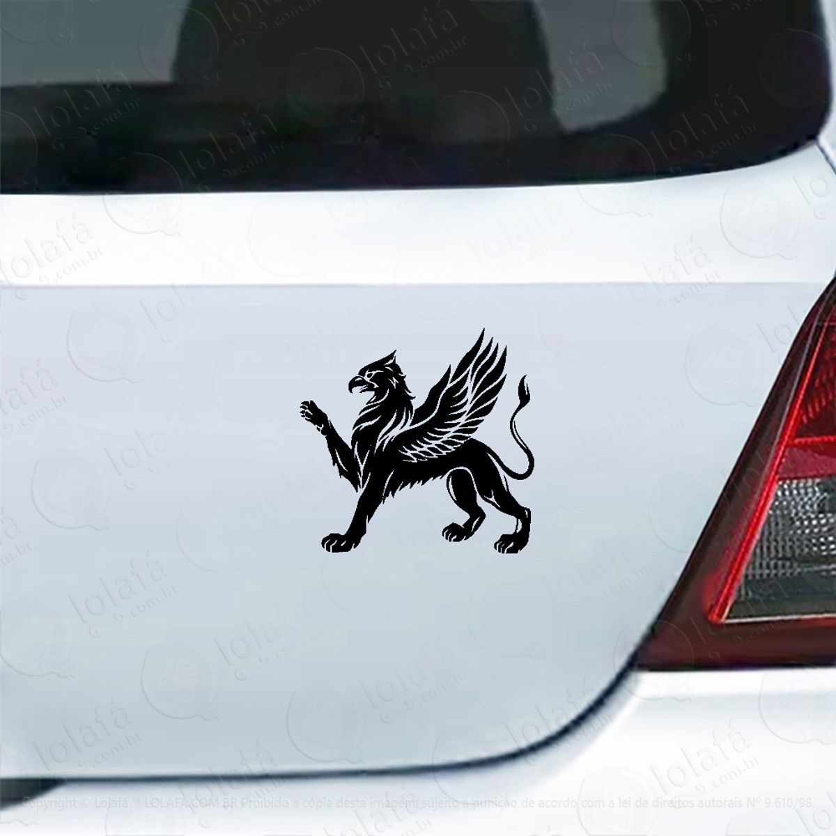 Adesivo De Carro Hipogrifo Fera Alada Mod:6018