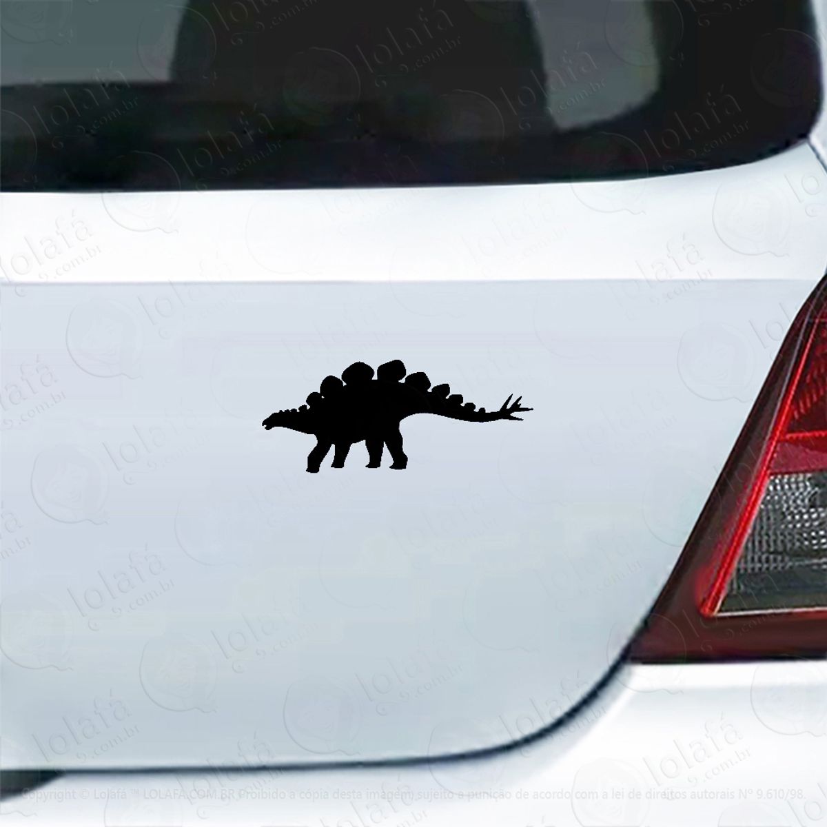 Adesivo De Carro Estegossauro Dinossauro Mod:6066