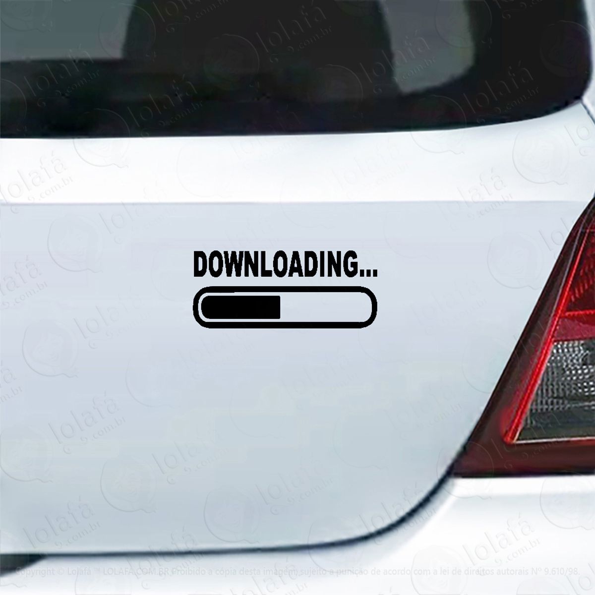 Adesivo De Carro Downloading Barra- Baixando Mod:6097