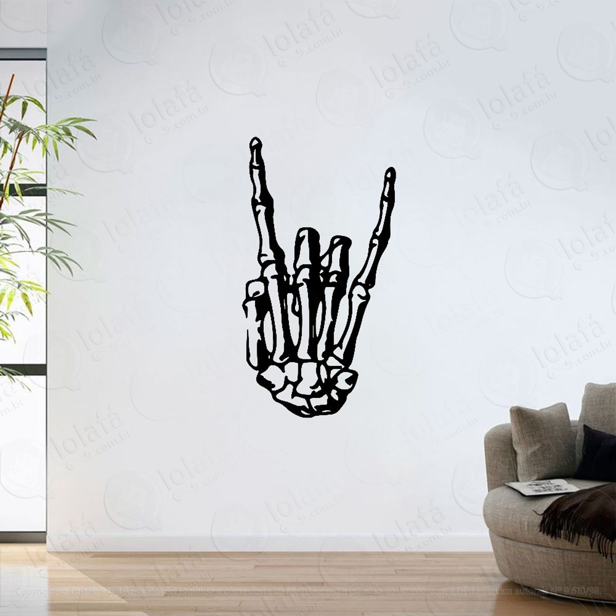Adesivo Parede Sala Rock N